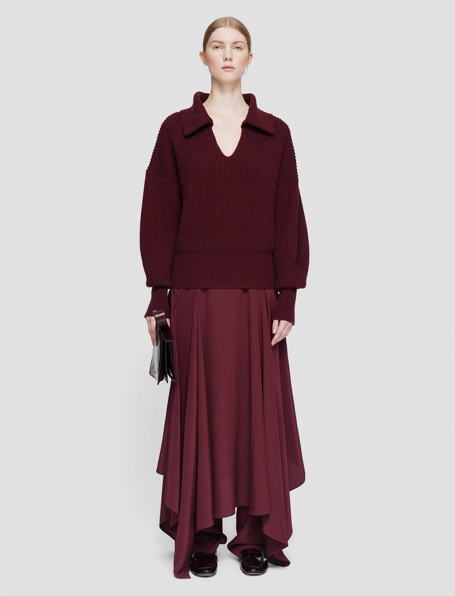 Simple Casual Style Core Style Light Cardigan Stitch Open Neck Jumper