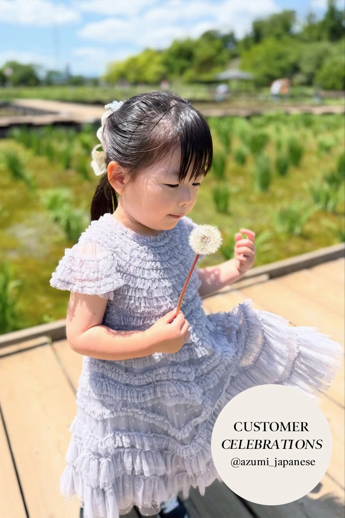 NonRestrictive Fit Summer Polo Wild Rose Ruffle Kids Dress