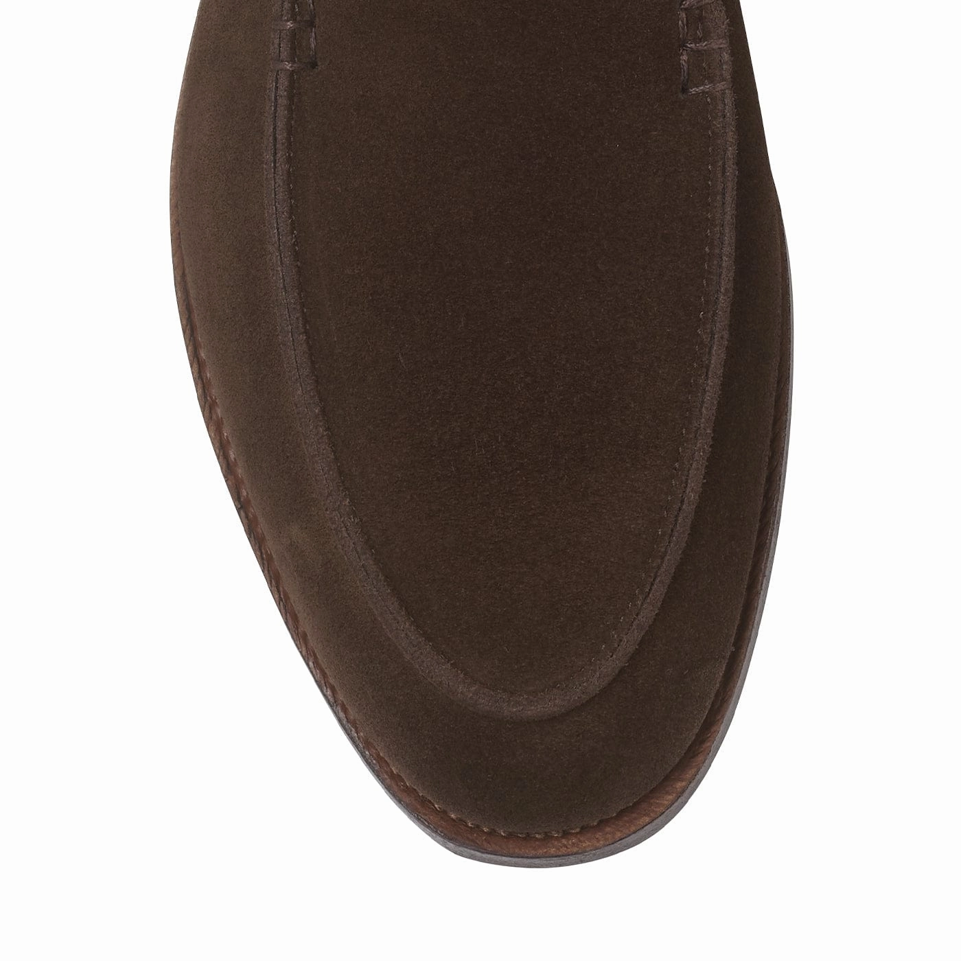 Salcombe Dark Brown Suede Modern Motion No Lace