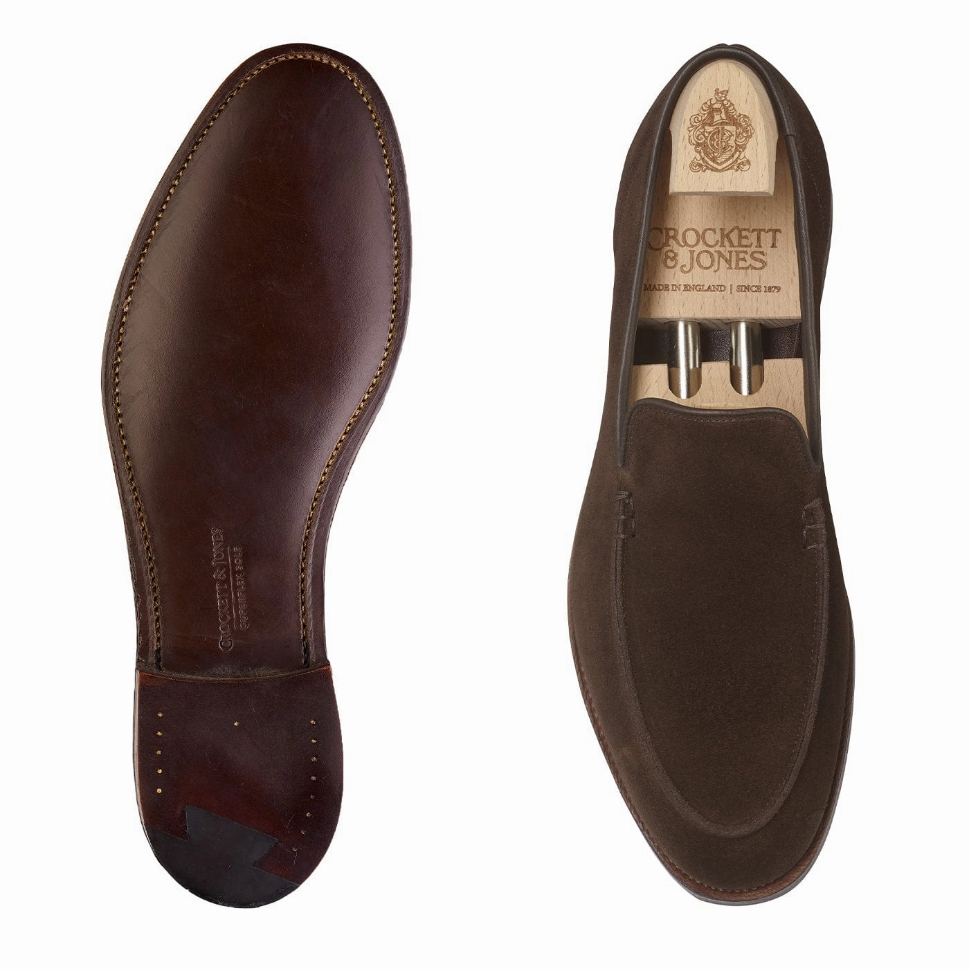 Salcombe Dark Brown Suede Flexibility