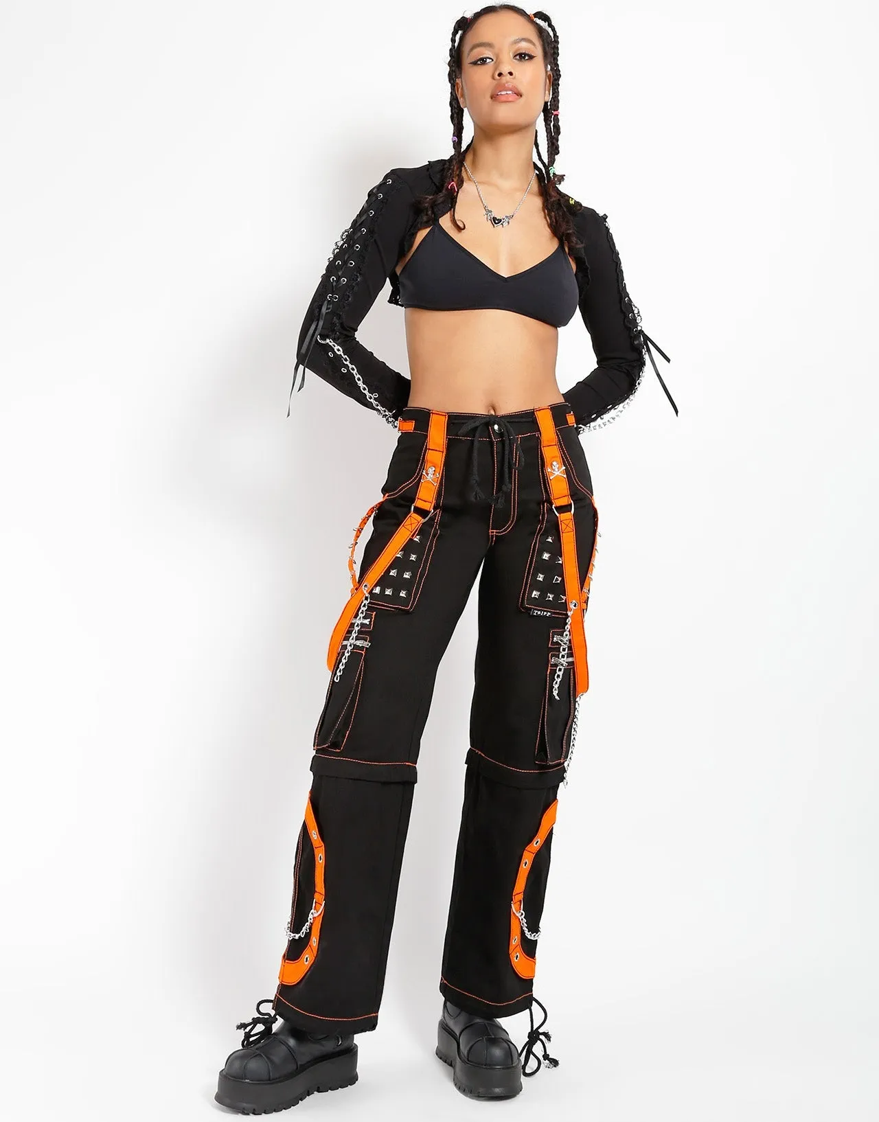 STEP CHAIN PANT ORANGE Timeless Fit On The Move