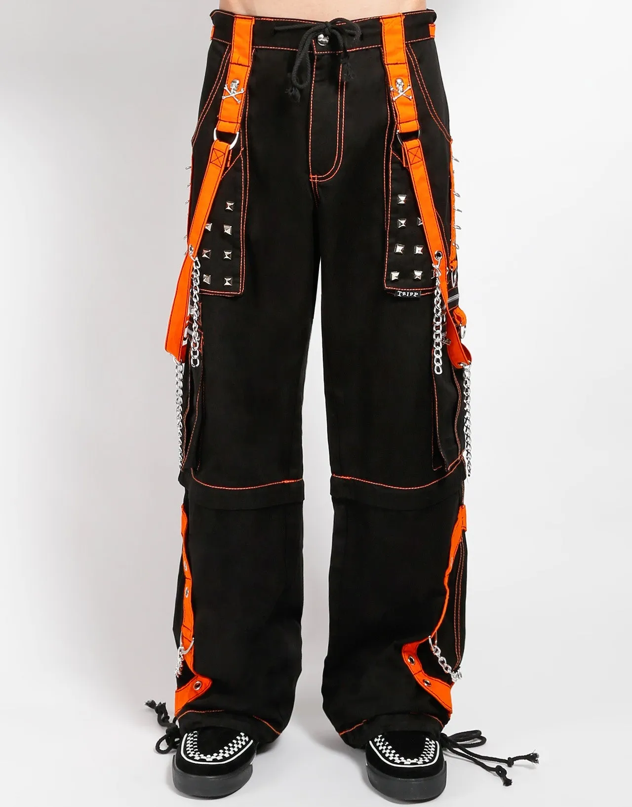 Breathable Stretch STEP CHAIN PANT ORANGE