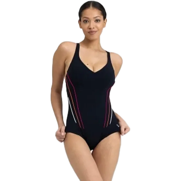 Women's Marina Eye Back One Piece Coastal Style compression support