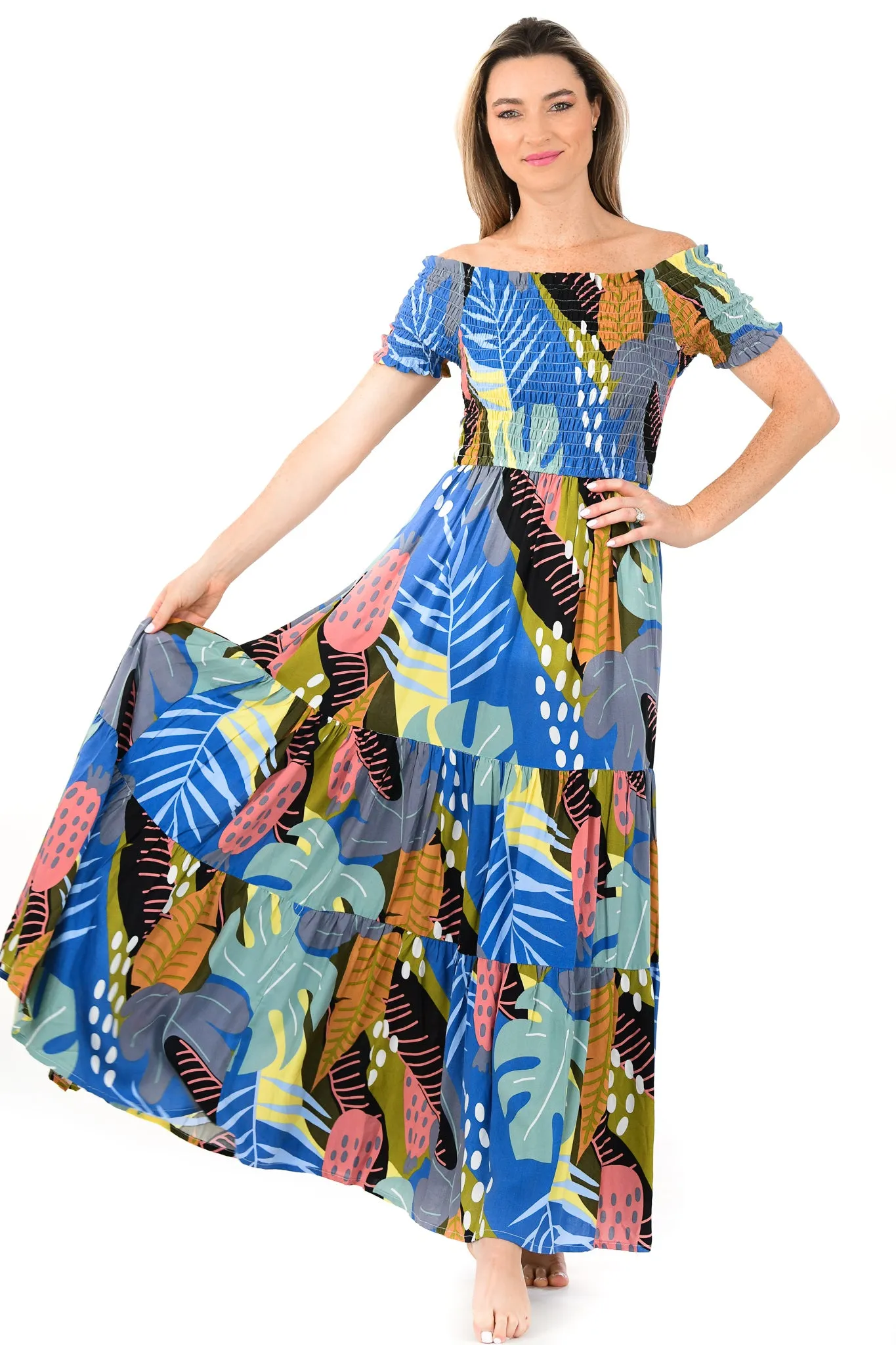 Pocket-Detail Sustainable-Lining Mystique Dress / Blue