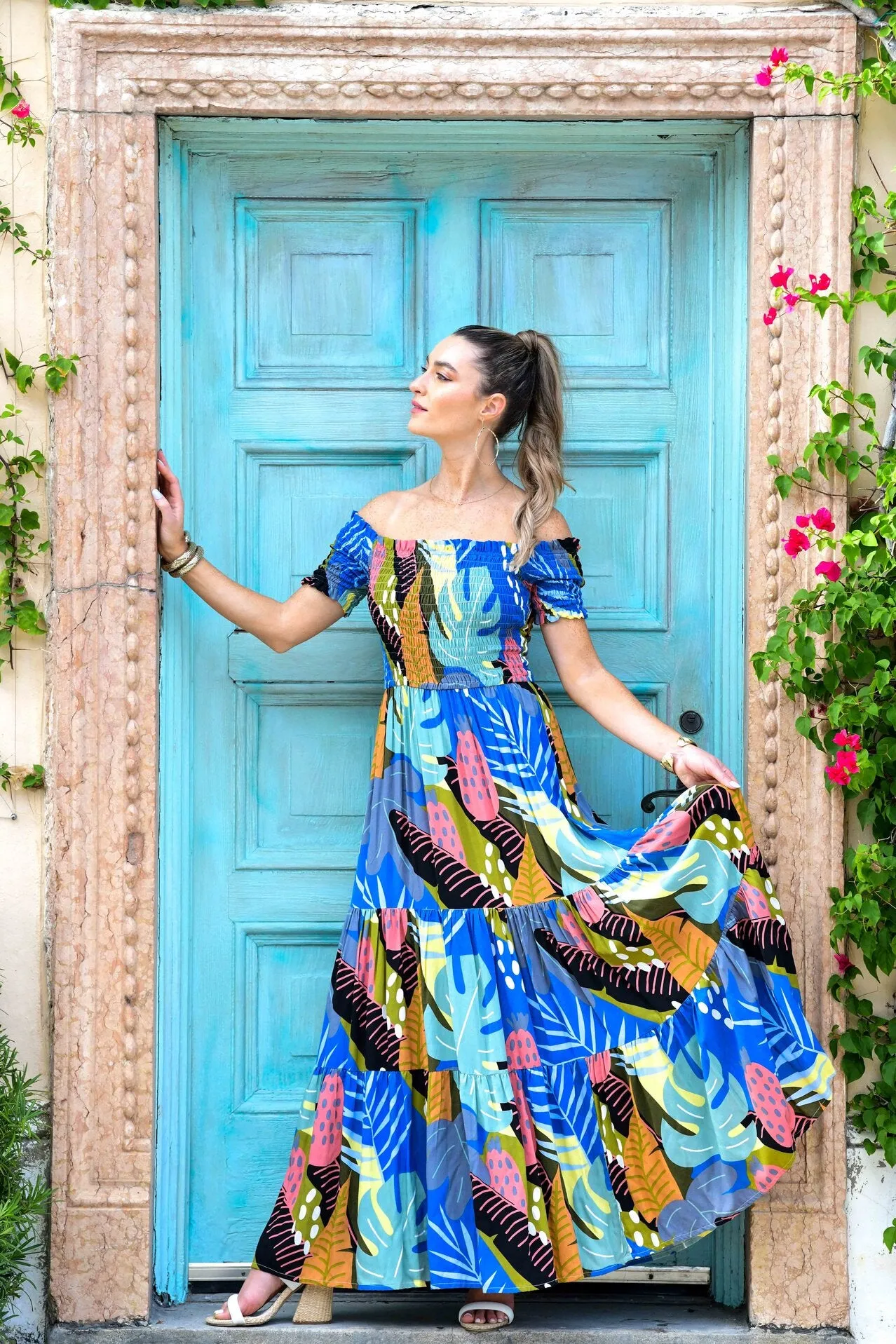 Trend Focused Smart Tones Mystique Dress / Blue