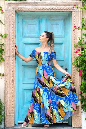 Mystique Dress / Blue Back-Pocket