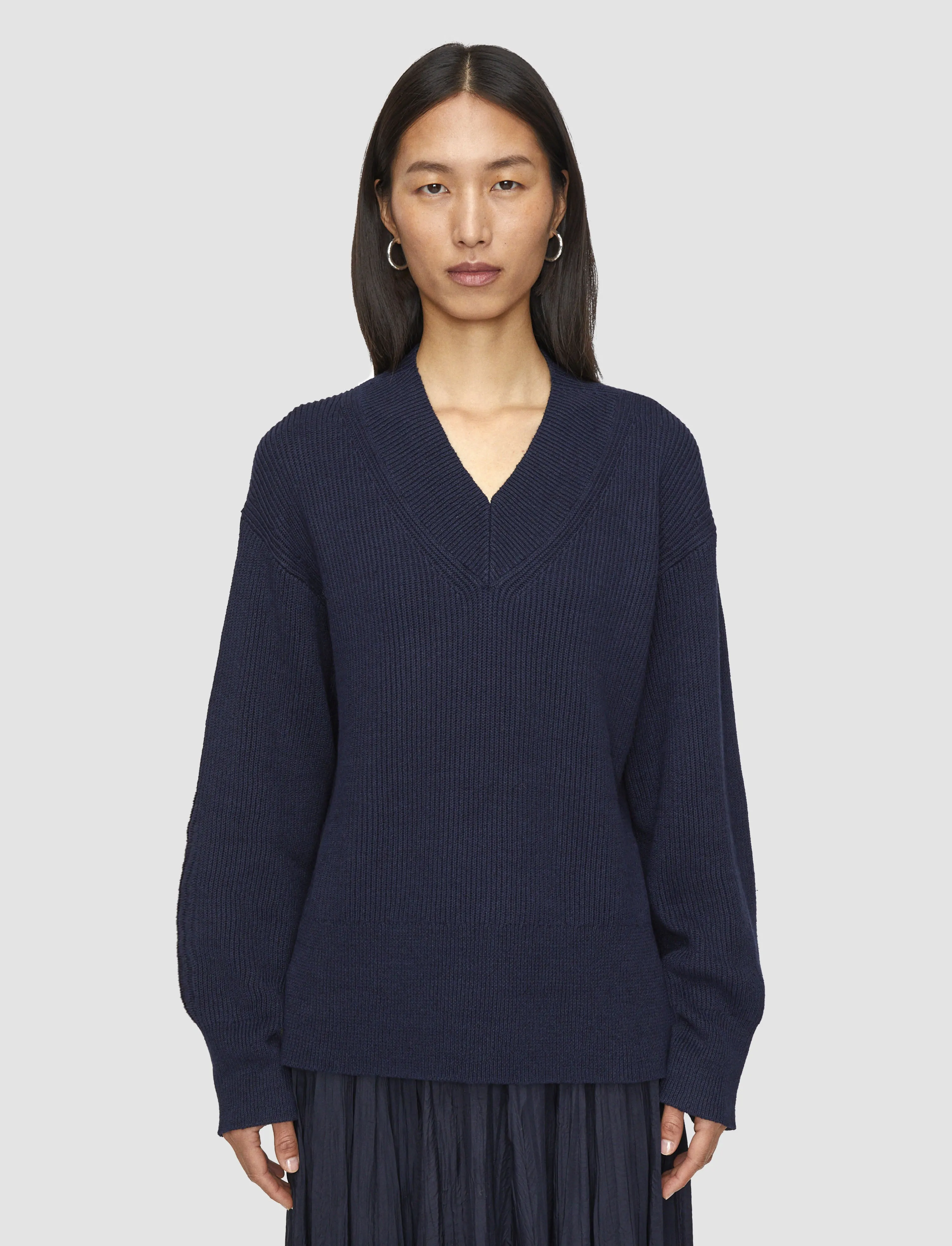 Linen Blend Knit Jumper Cold Comfort