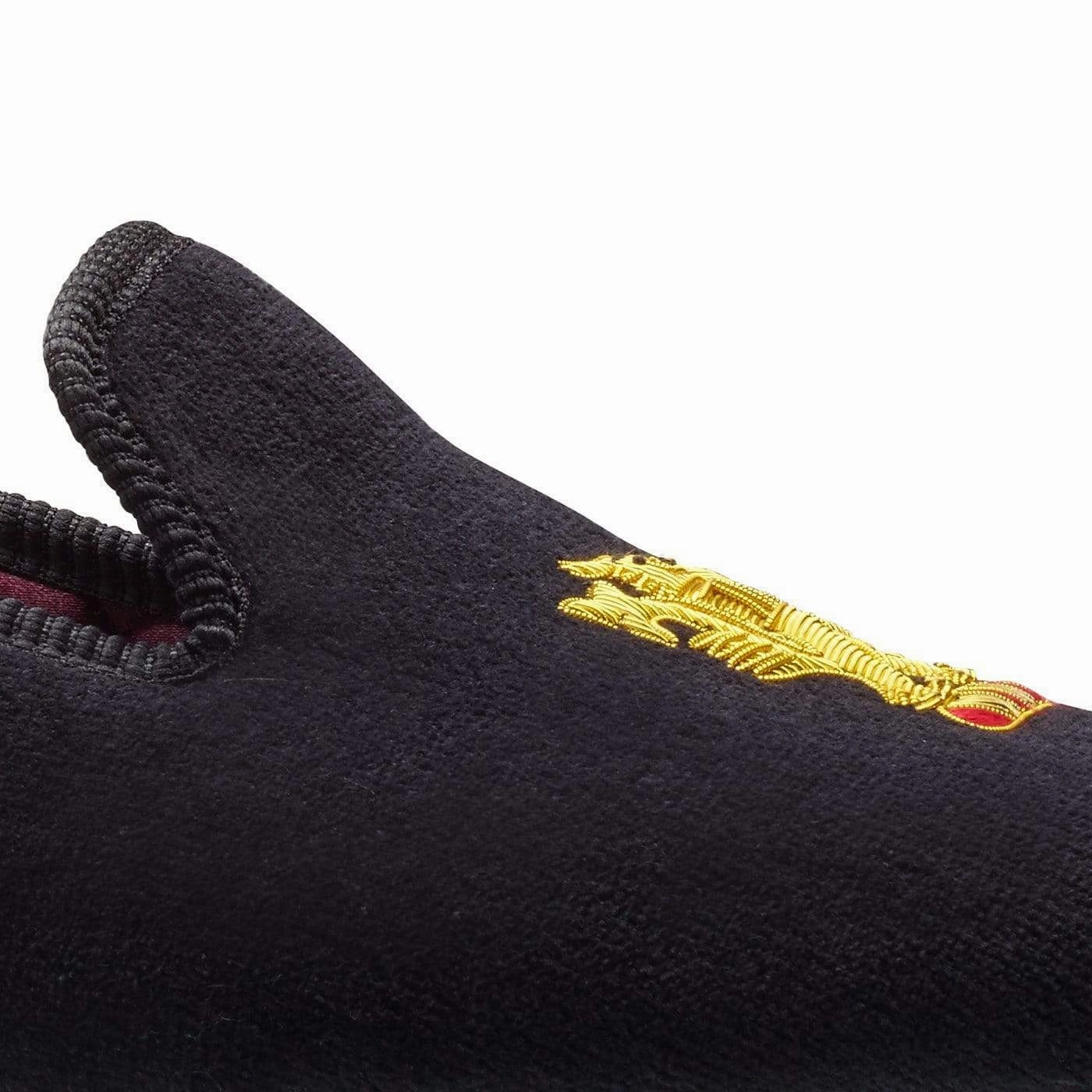 Lion Rampant Black Velvet Soft Material Soft Soles