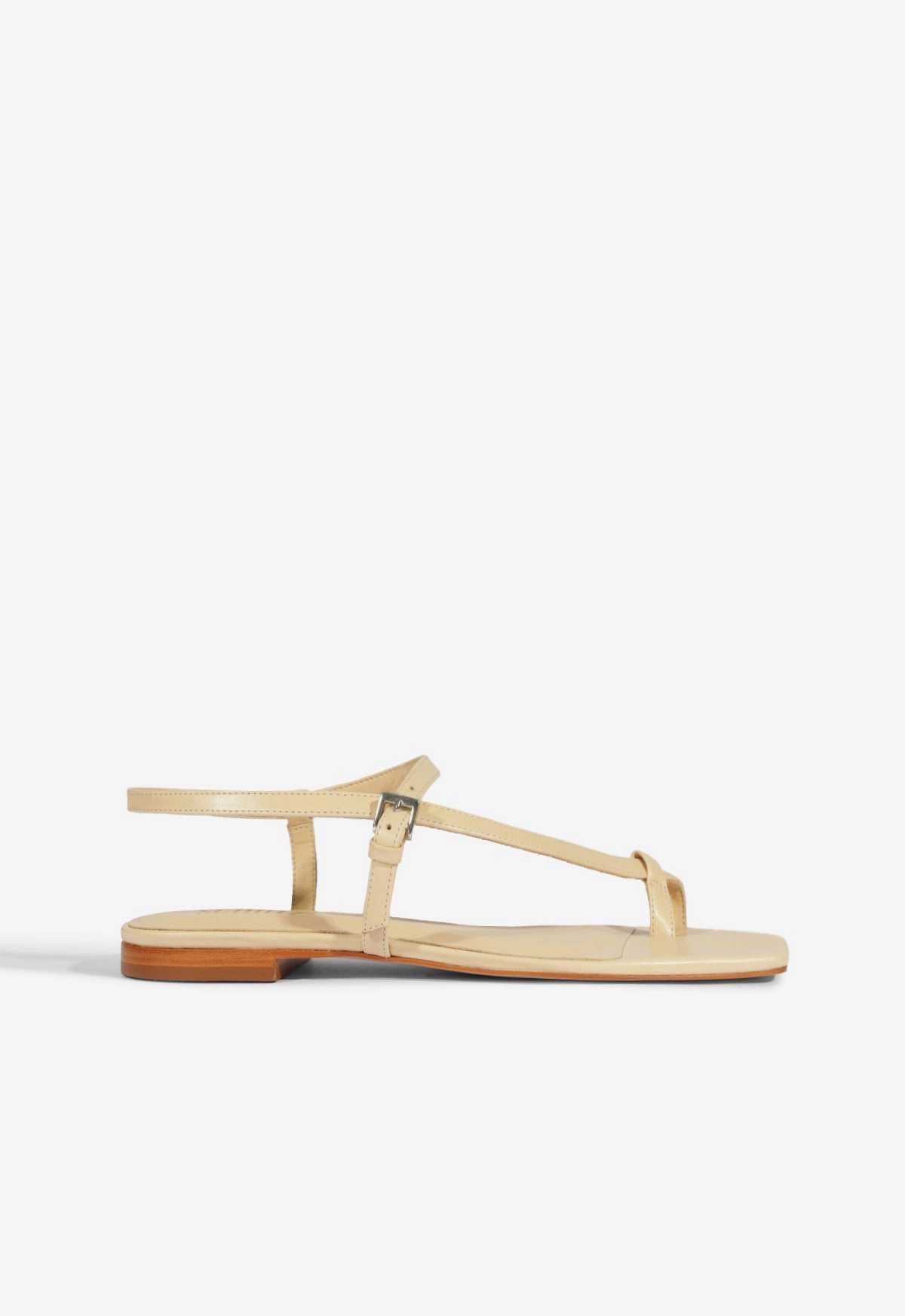 Calm Step Lisa Beige Suede Flat Sandal