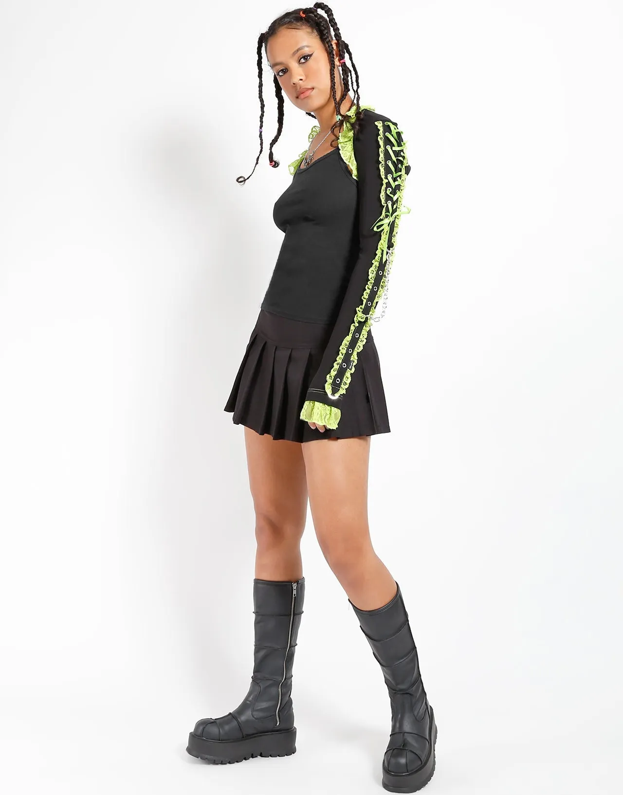 LOLITA SHRUG LIME FlexibleKnit