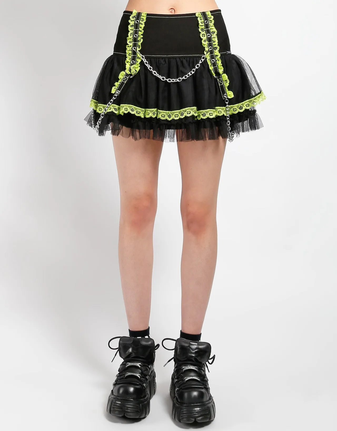 LOLITA TUTU SKIRT LIME Layering Comfort