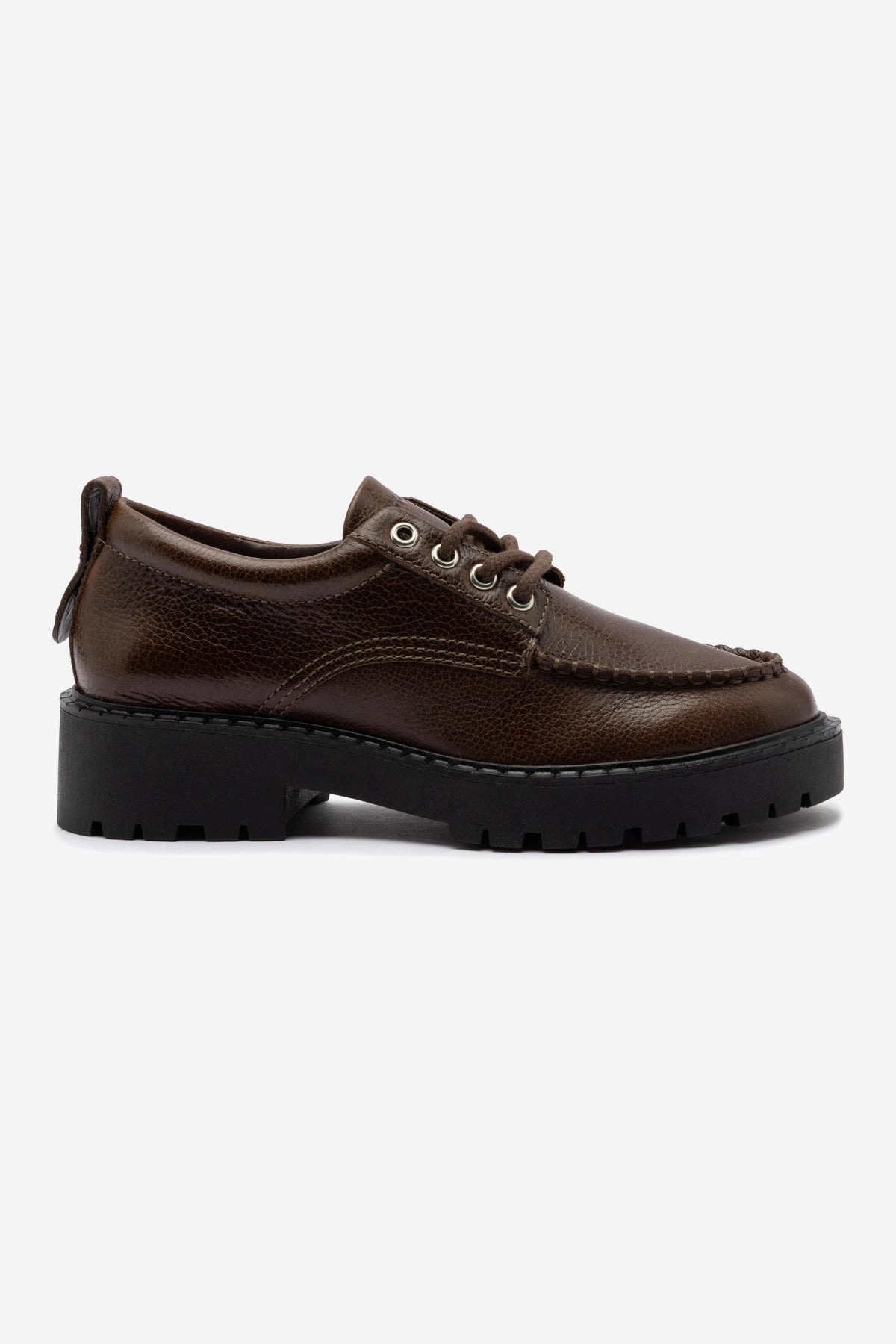 Stable construction Supportive Core Fitness Training London Lace Up Loafer In Brown Leather