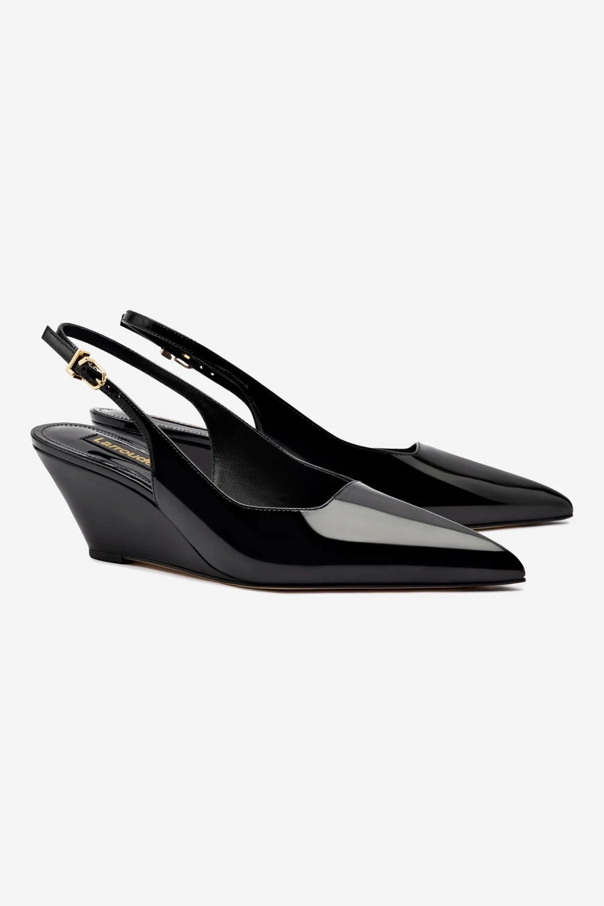 Loulou Pump In Black Patent Leather Fresh Drop