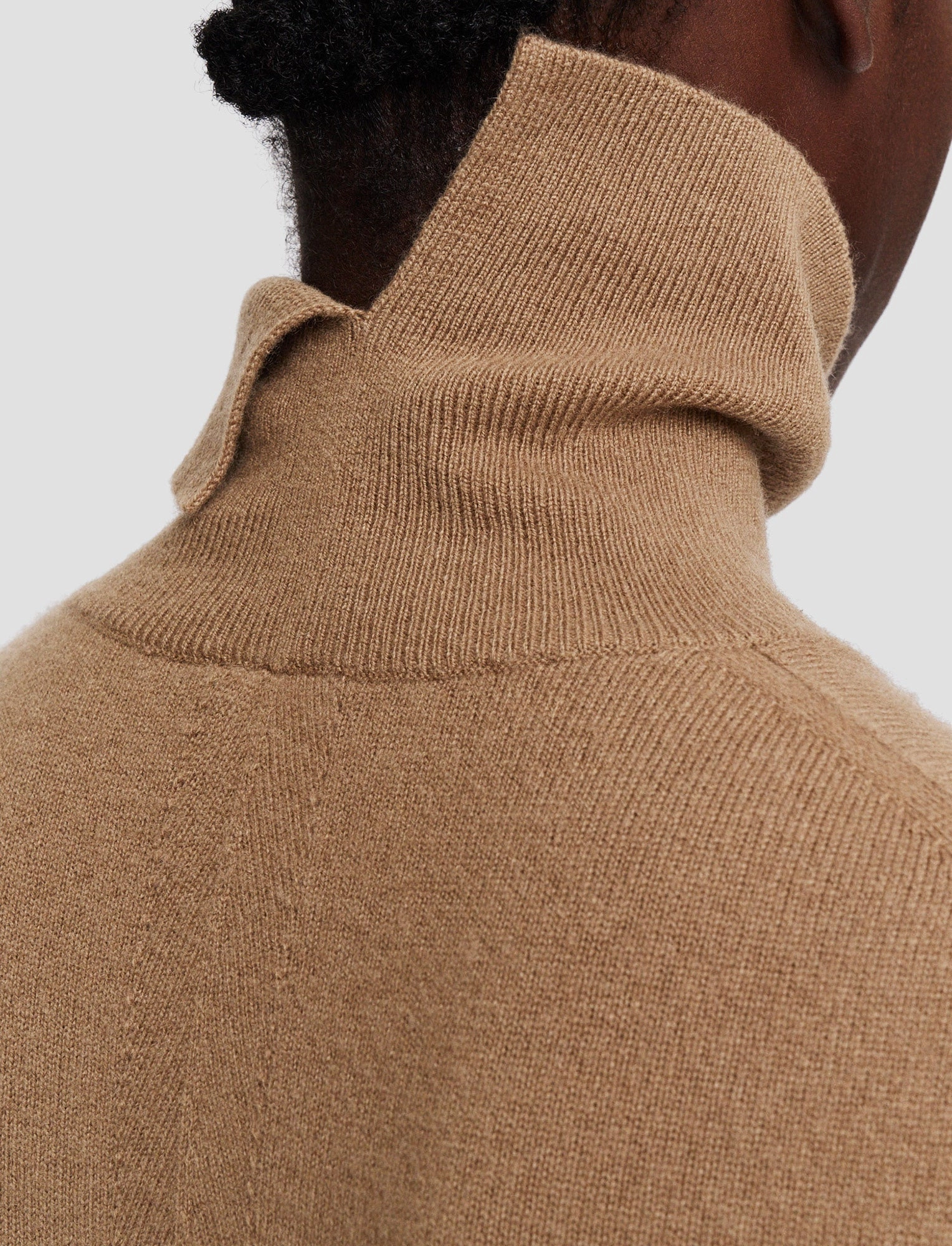 Light Pure Cashmere High Neck Jumper Zero Waste Production
