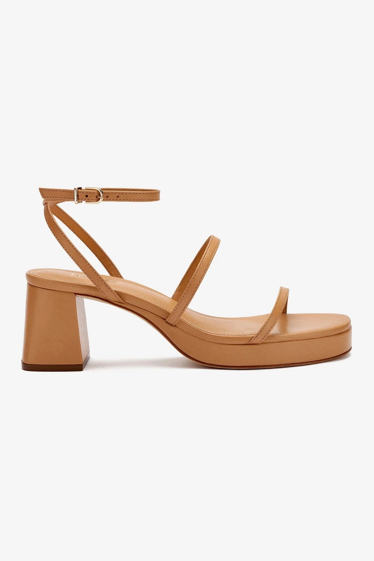 Sturdy Build Gio Sandal In Tan Leather