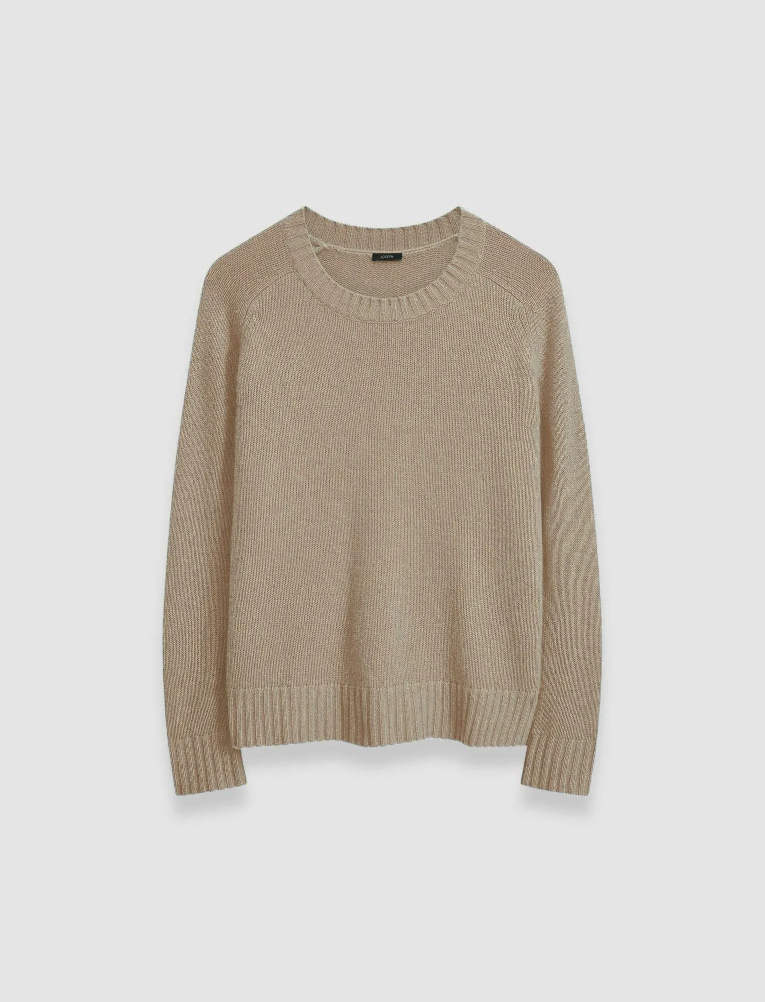 Open Cashmere Round Neck Jumper Warm Layers Versatile Casual Look