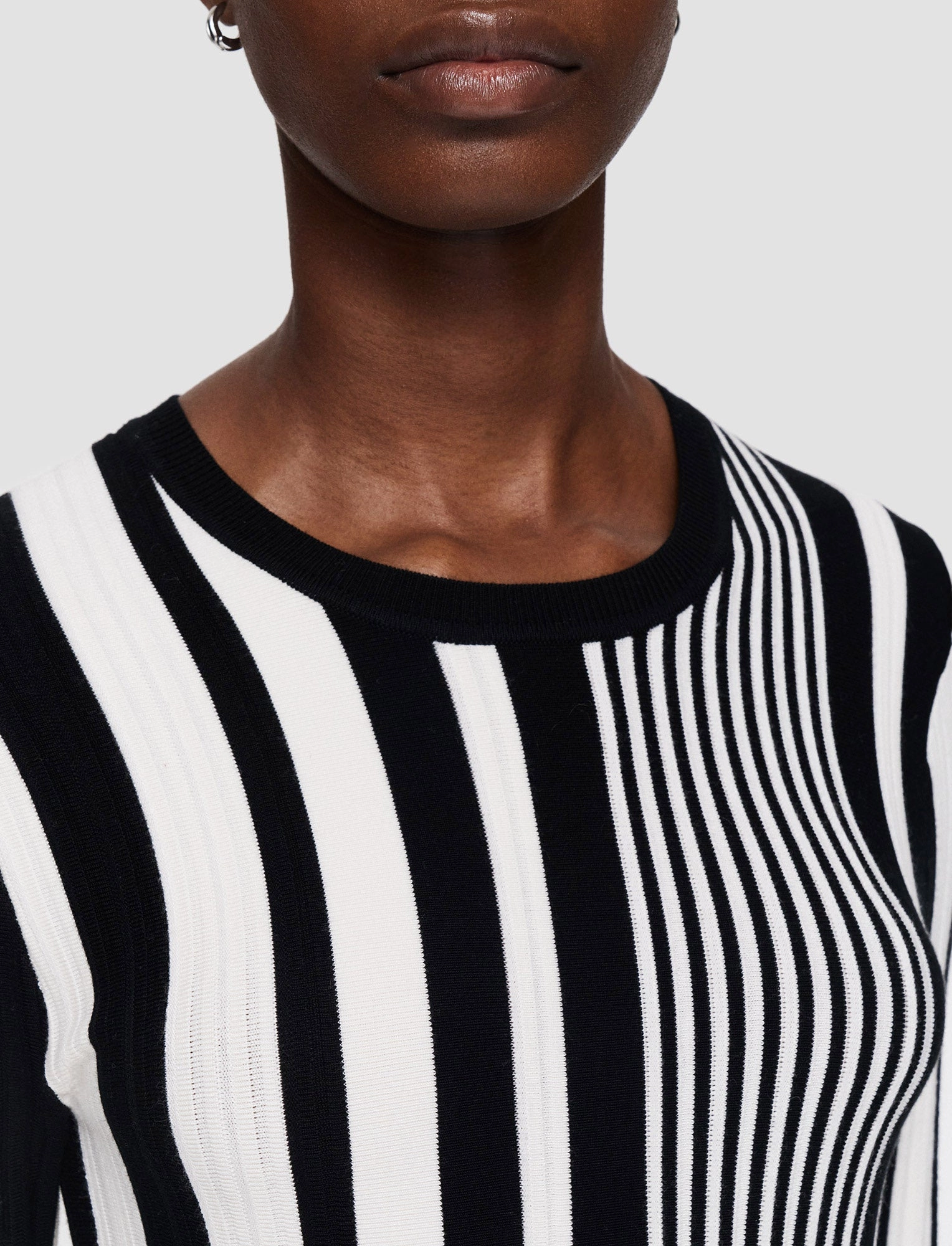 Stripes and Pleats Dress GarmentDyed Effect