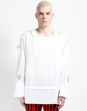 NonRestrictive Fit Basic Tank PUNK TOP WHITE