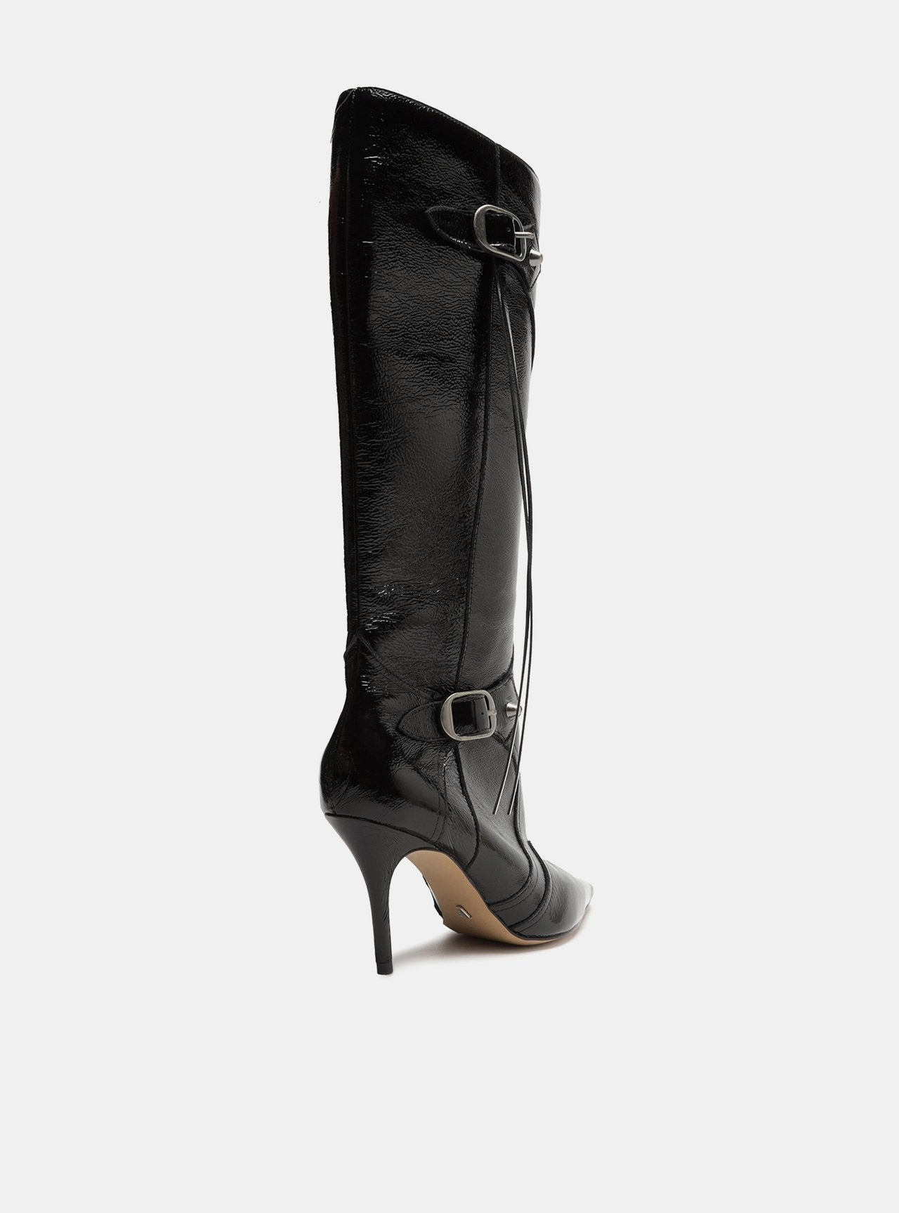Luci Leather Stiletto Boot Office Smart