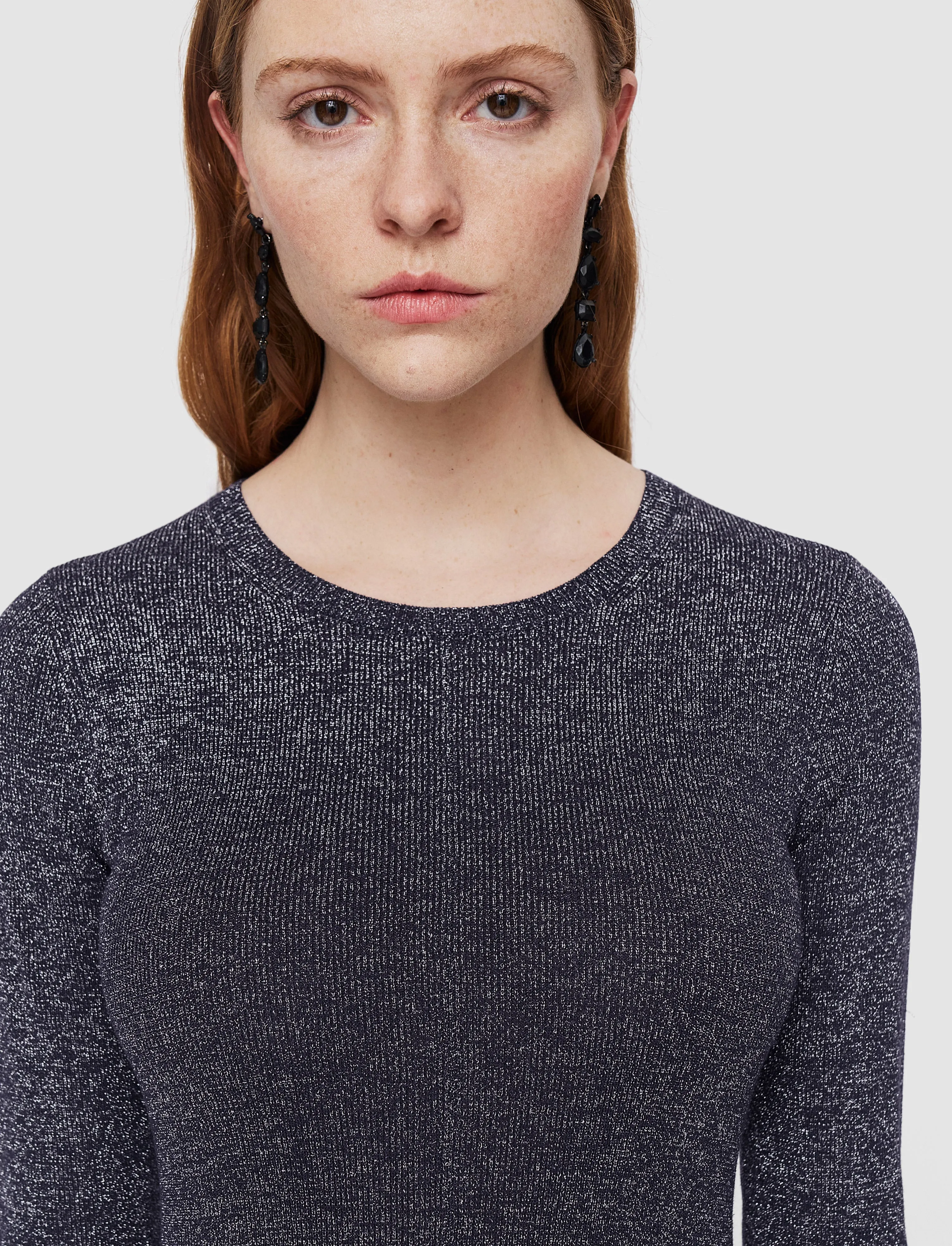 Lurex Knit Dress Lightweight Stretch Fabric