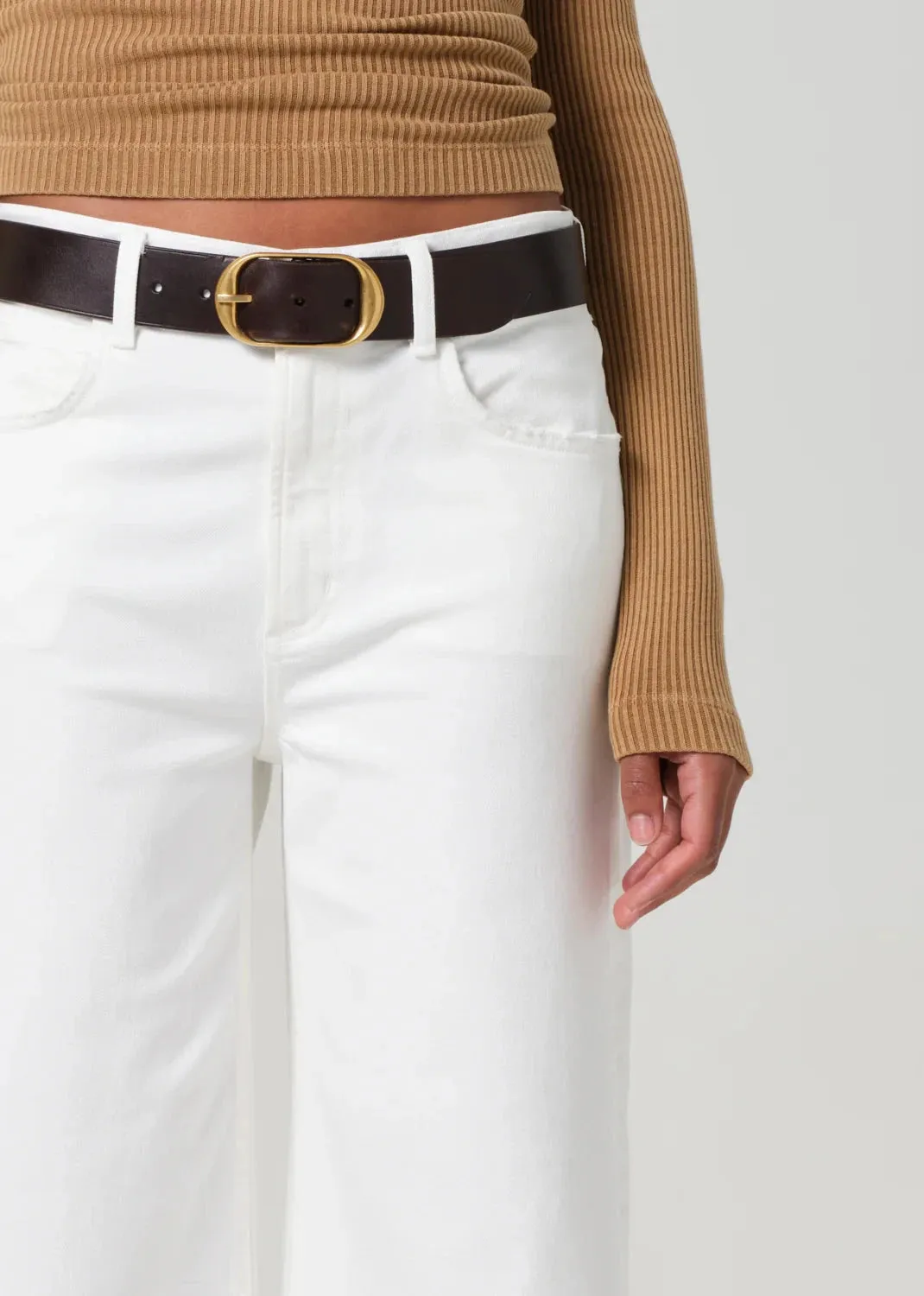 Lyra Wide Leg Crop Soft White Cool Fit