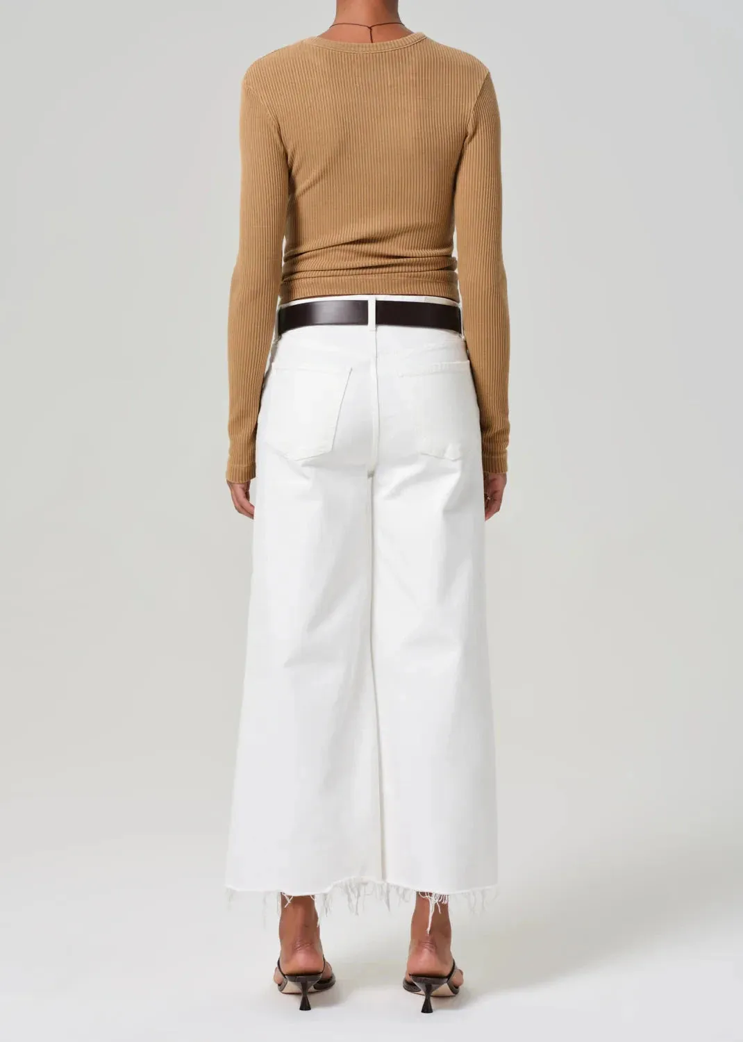 Lyra Wide Leg Crop Soft White Spring Mood Party Look Classic