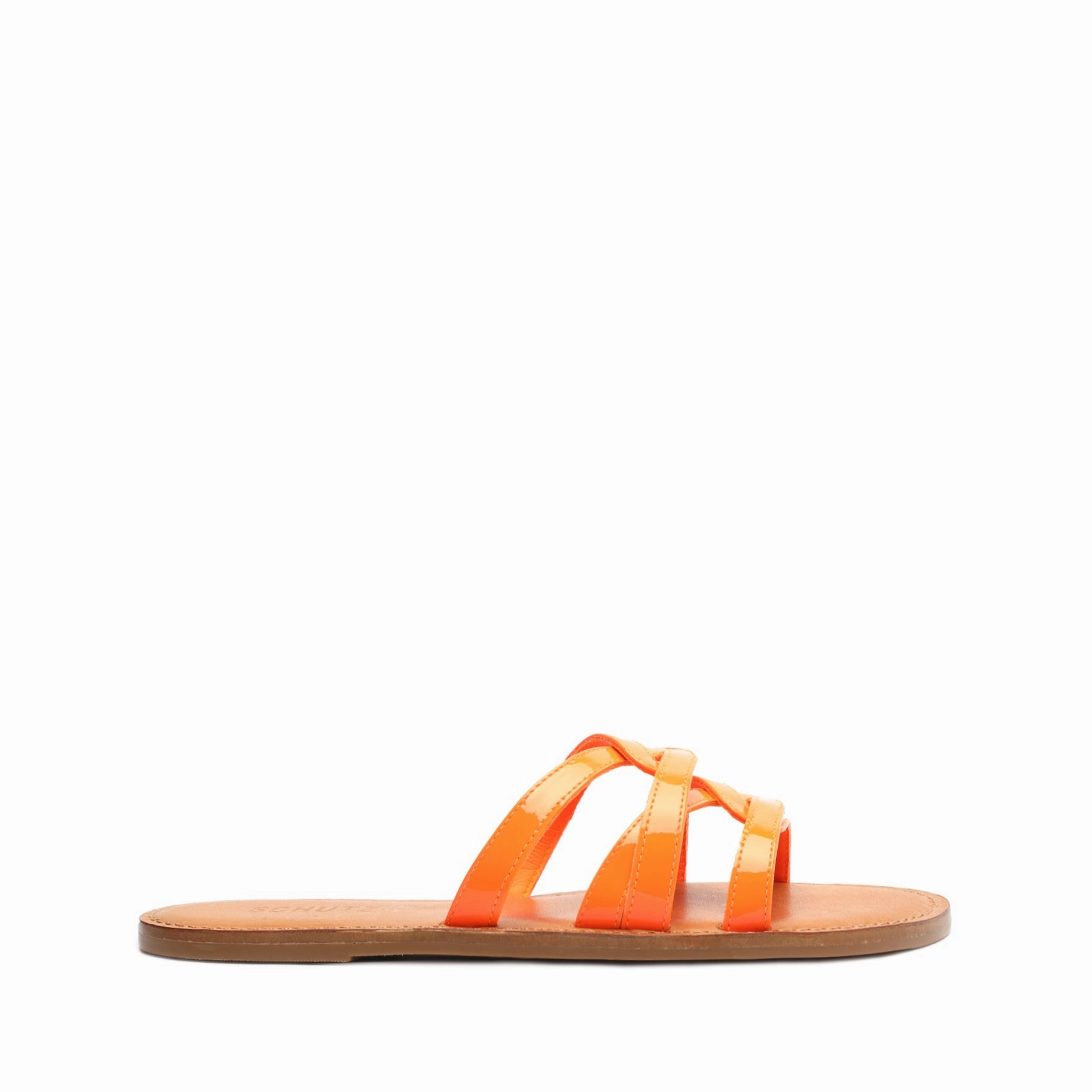 Abrasion Resistant Toe Lyta Patent Leather Sandal
