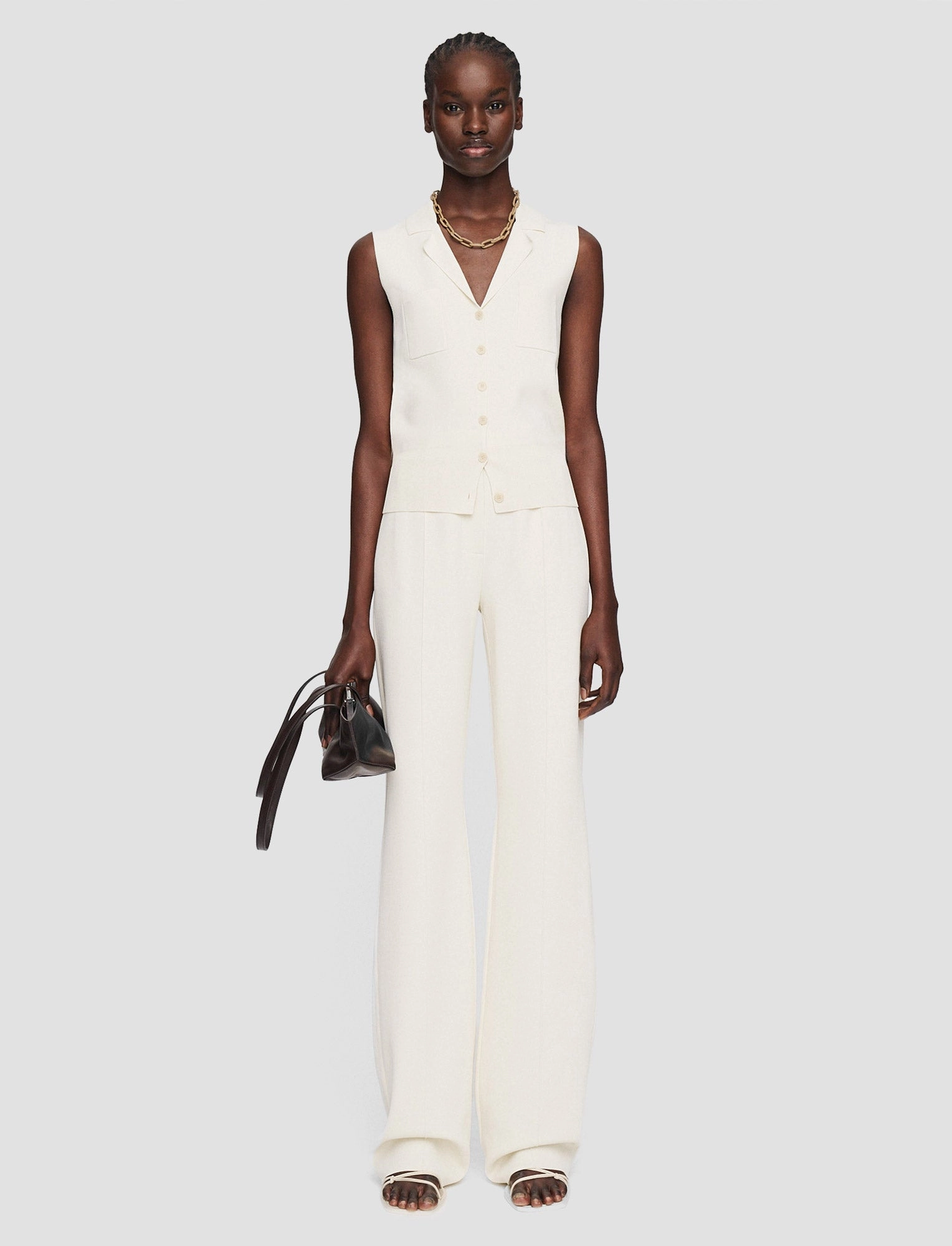 Milano Knit Stretch Vest Versatile Piece