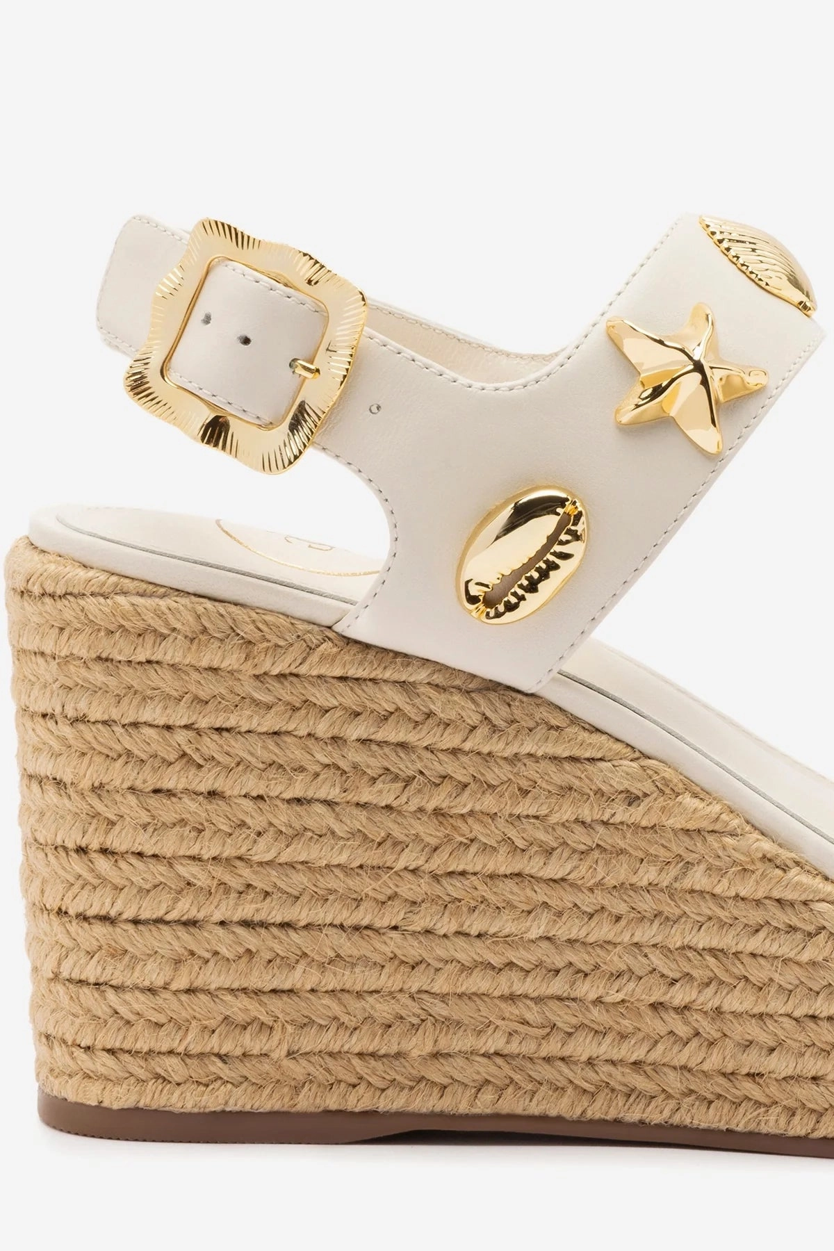 Space Vibe Madison Espadrille In Ivory Leather