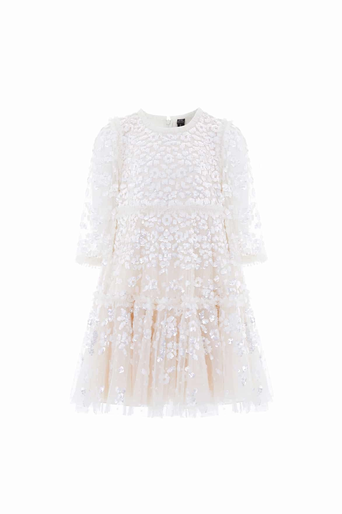 AbrasionResistant Finish Ergonomic Shoulder Shape Maeva Long Sleeve Kids Dress