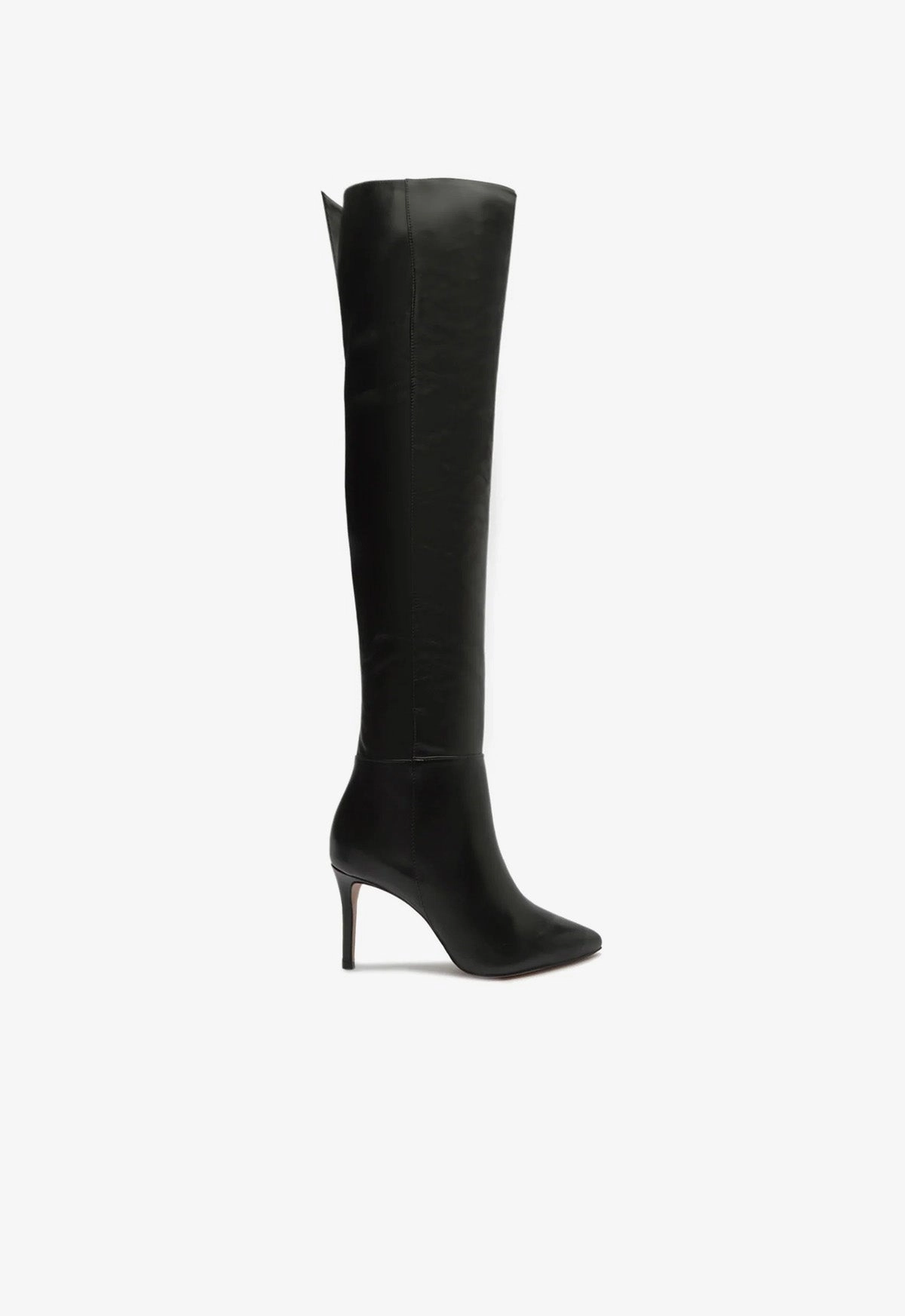 Magali Over the Knee Leather Boot Contoured Arch Bridge Desert Path