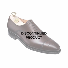Charcoal Oxfords Malton Dark Brown Burnished Calf