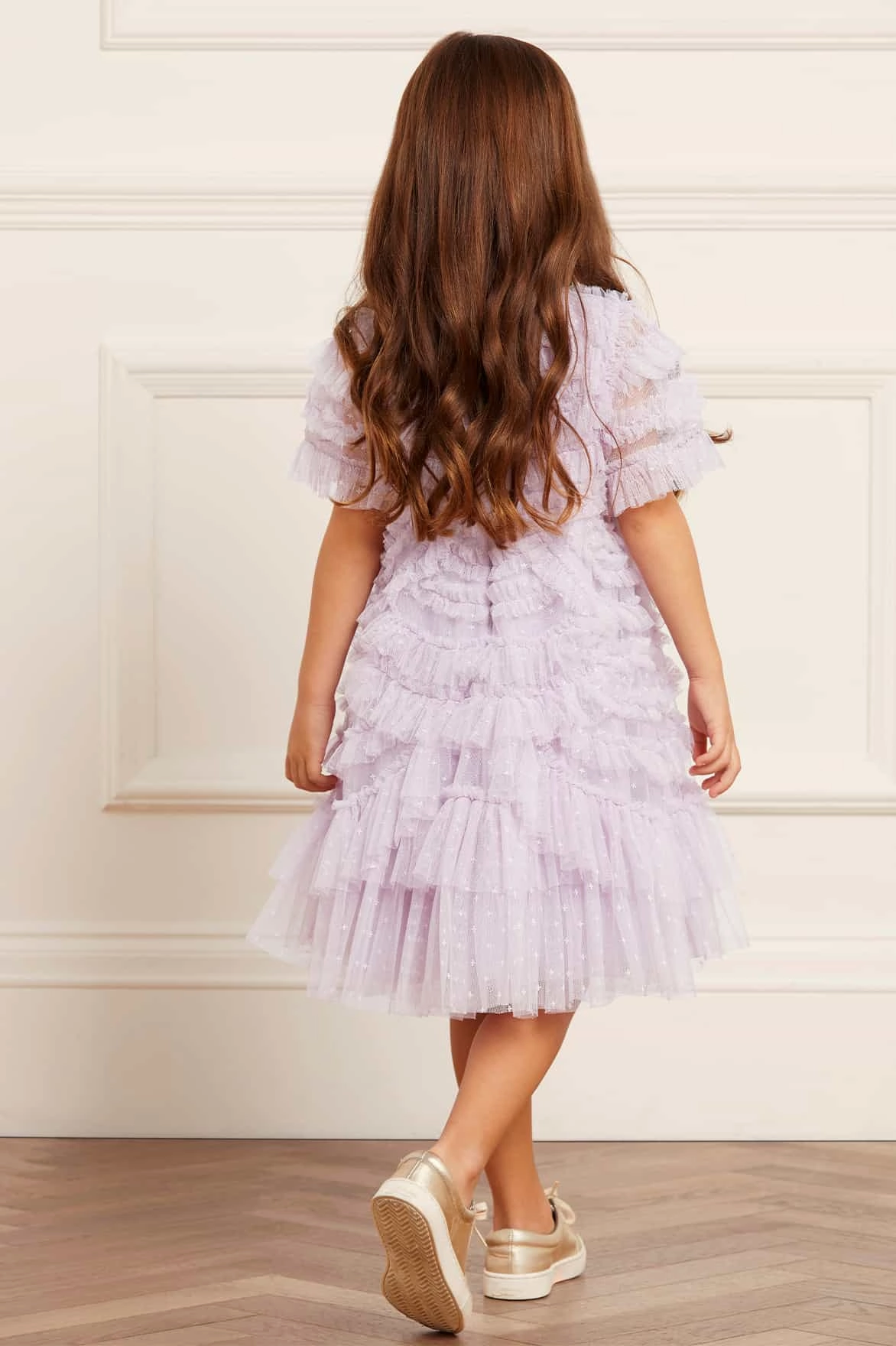 Marilla Ruffle Kids Dress NonRestrictive Fit