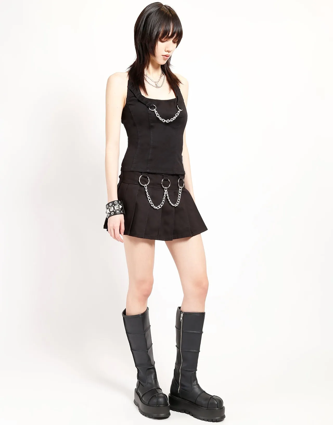 MARY CHAIN CORSET BLACK HighStretch