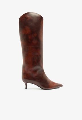Maryana Lo Leather Boot All Terrain Health Focused Bold Tone