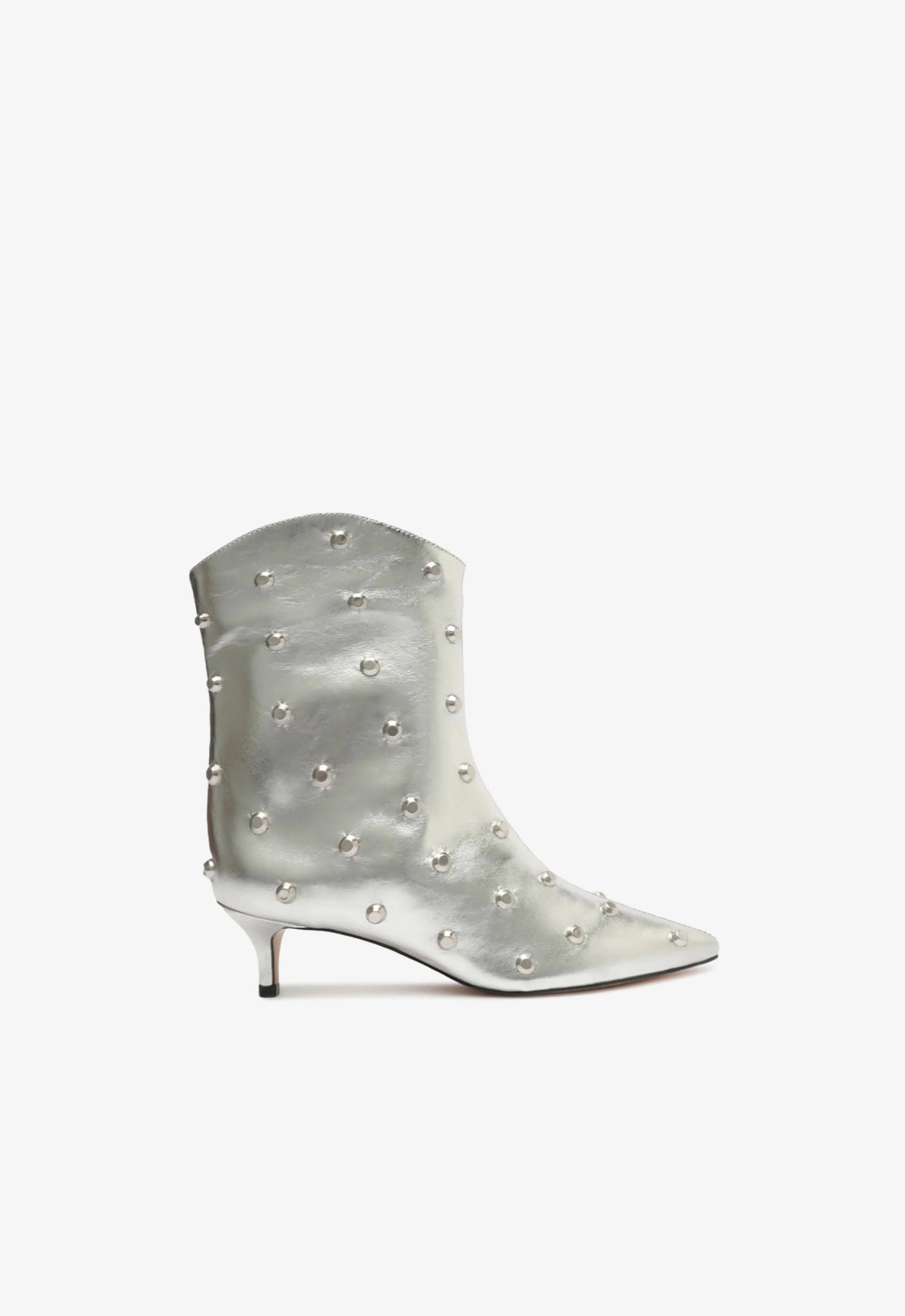 Maryann Metallic Leather Bootie Dance Floor