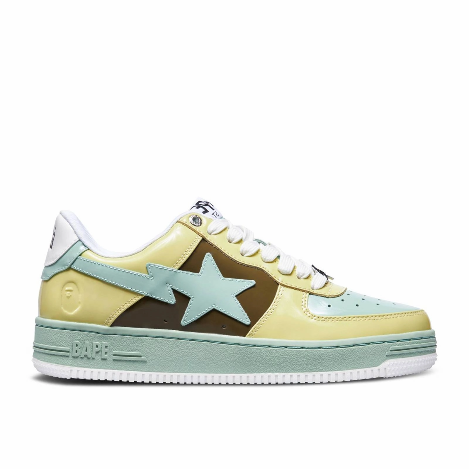 Color Pop A Bathing Ape Bapesta Low M1 Patent 2022 - Brown X Beige