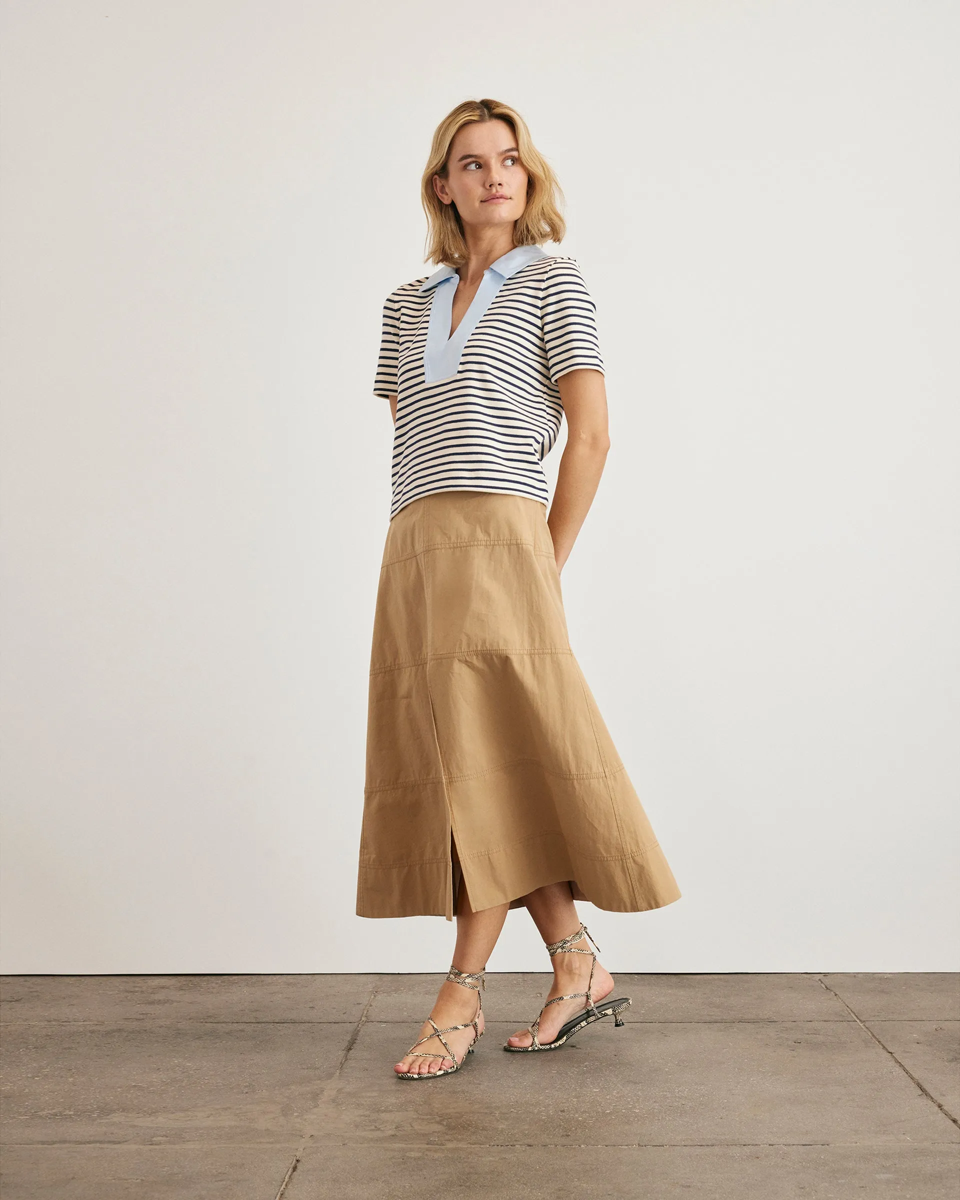 Melanie Top Organic Cotton Blend Gradient Colorfast Dye