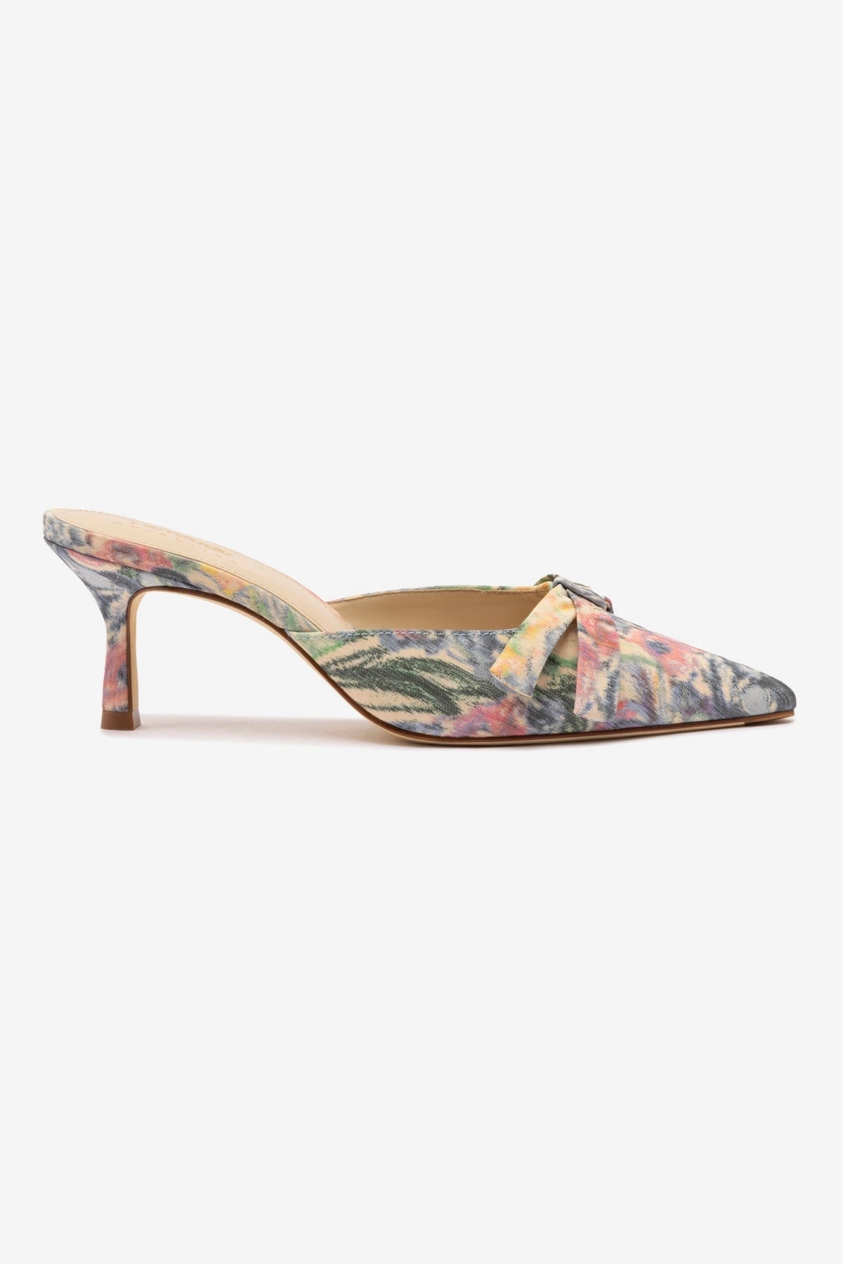 Wide Path Larroud x Markarian Mule In Ash Blue Floral Demetra