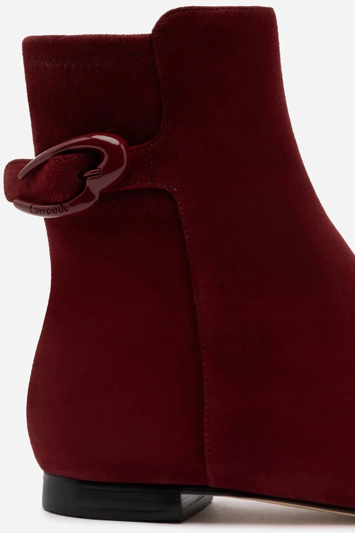Alexis Verona Flat Boot In Burgundy Suede Sole Soft Joint Care