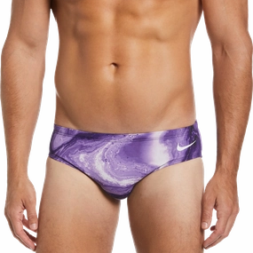Men's Crystal Wave Brief Mesh Lining Vibrant Style