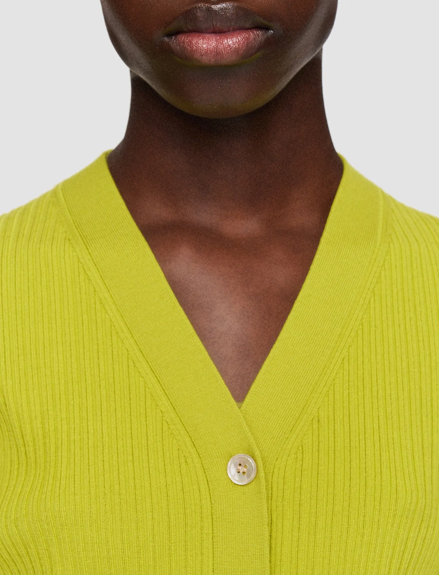 Travel Essential Low Impact Manufacturing Merino Rib Cardigan