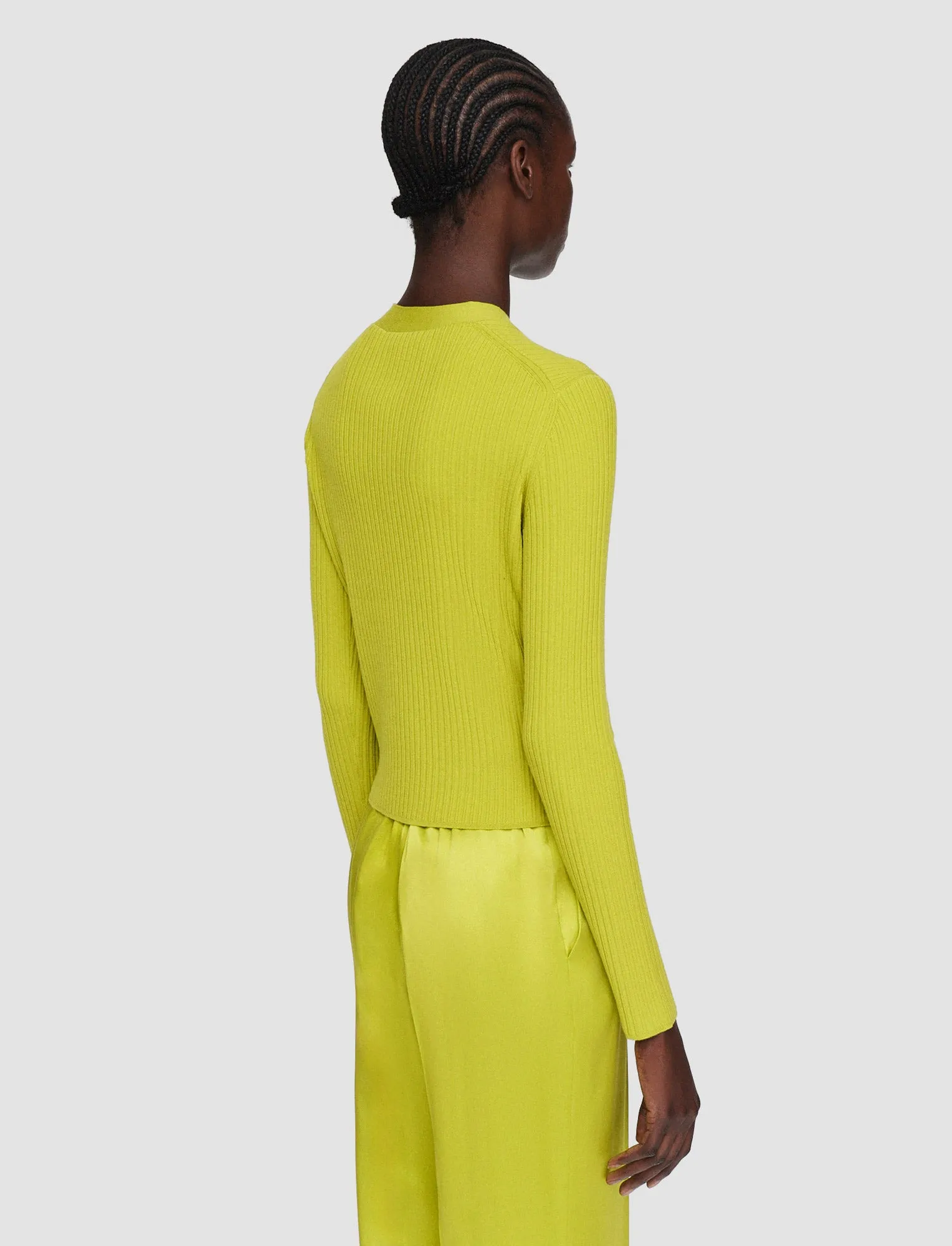 Low Maintenance Fibers Merino Rib Cardigan