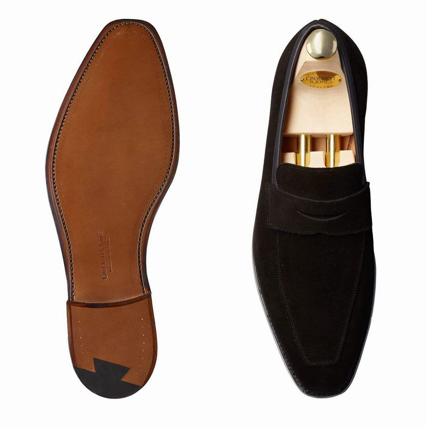 Merton Black Calf Suede Dual Density Foam Layers