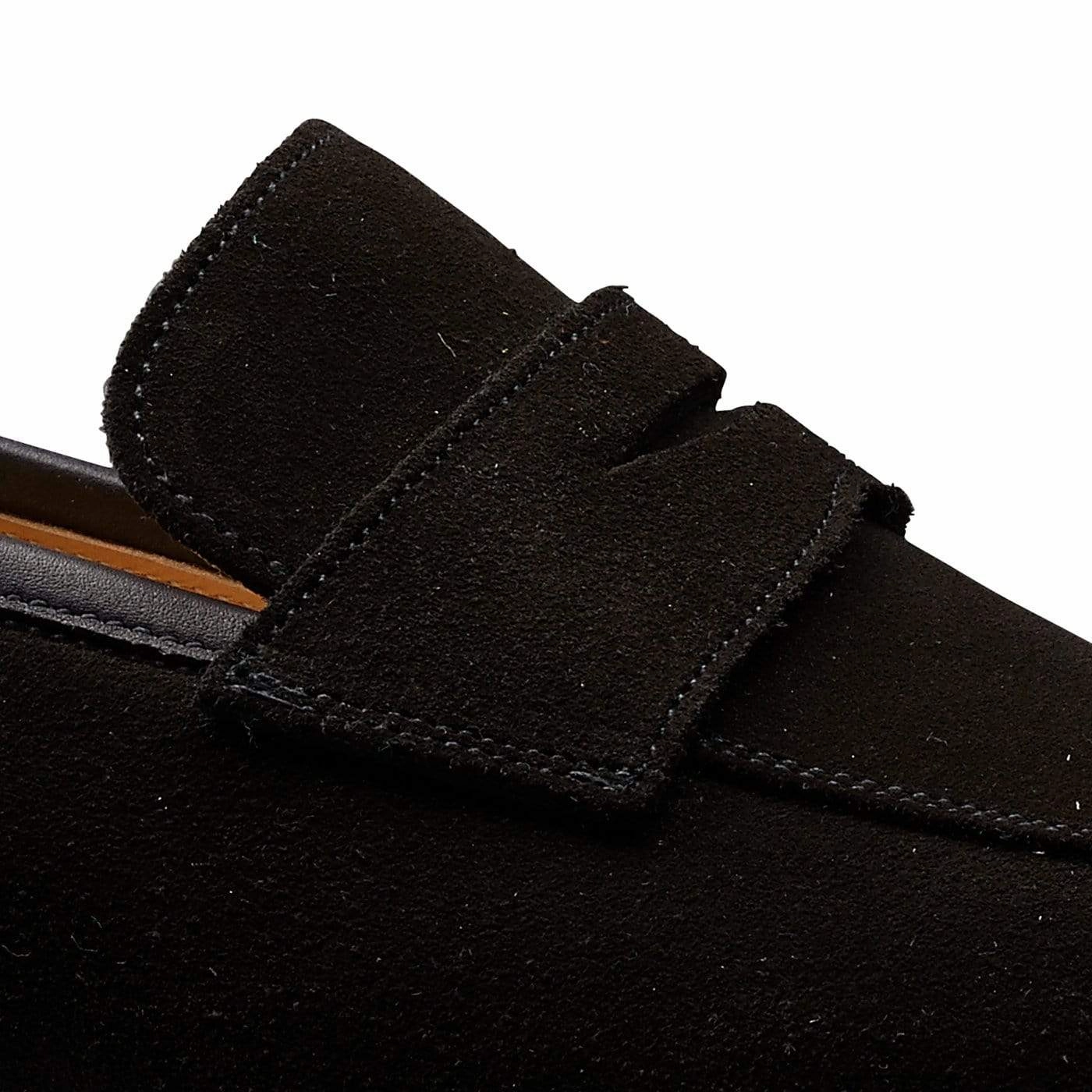 Casual Support Merton Black Calf Suede