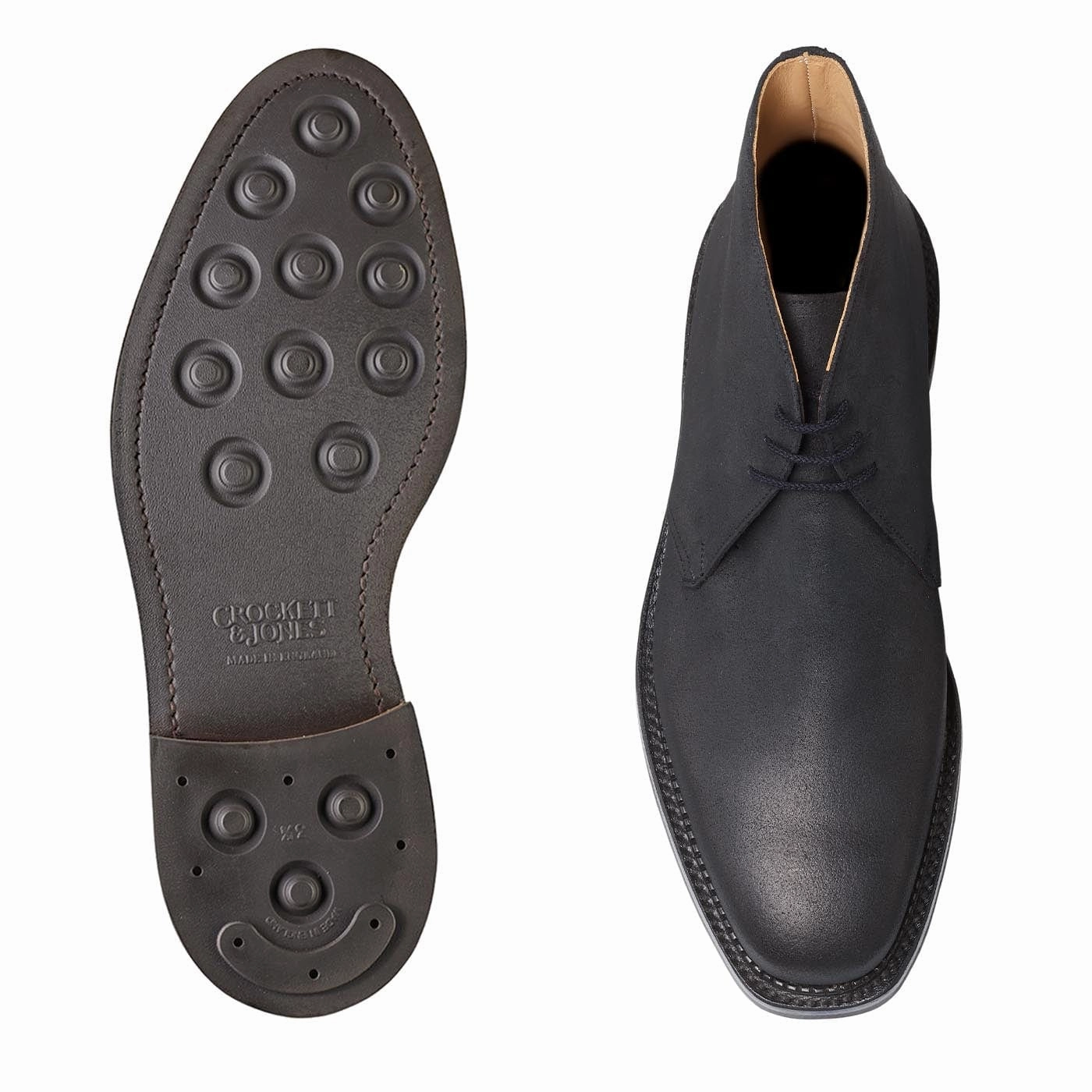 Future Walk Molton Black Rough-Out Suede
