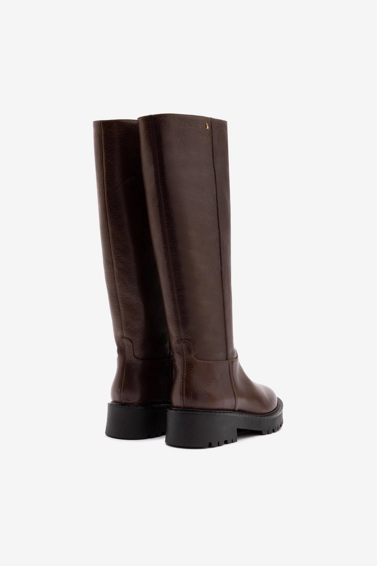 Anne Lugsole Boot In Brown Leather All Time