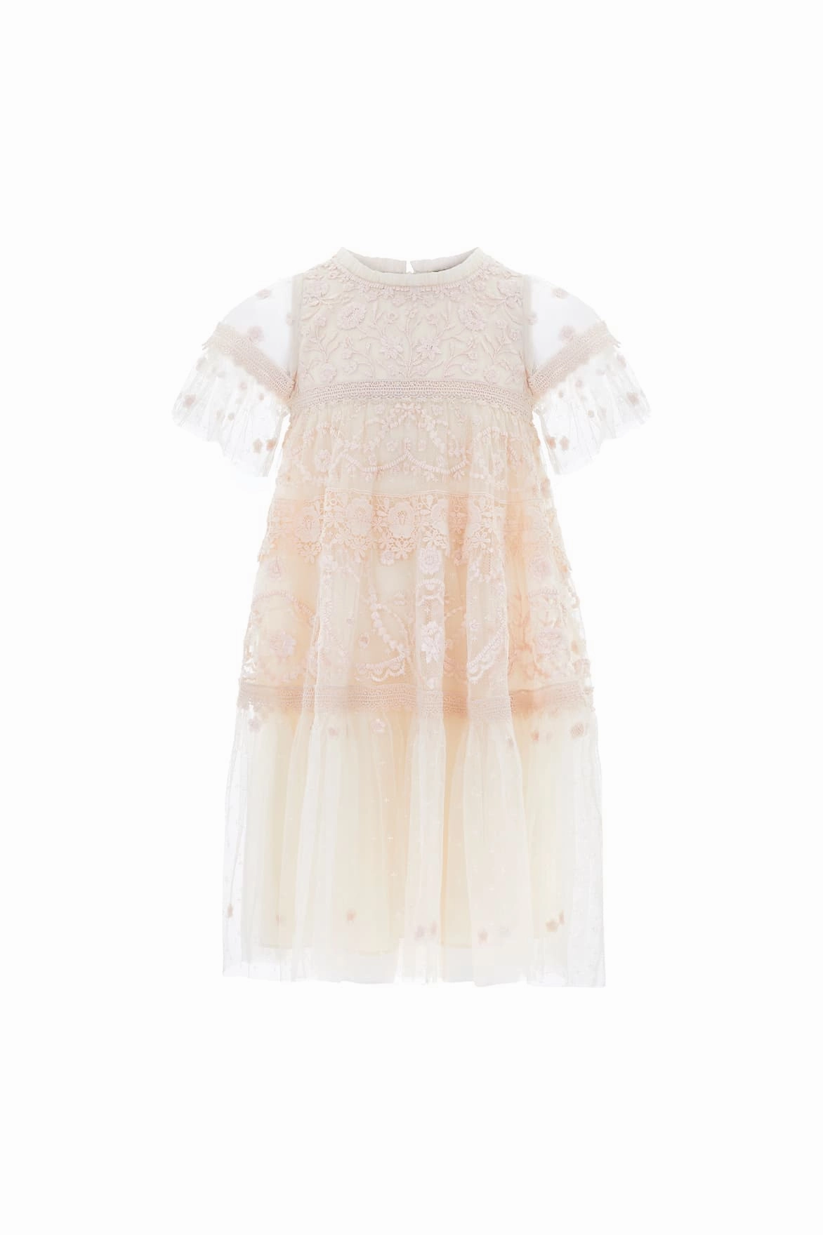 Midsummer Lace Kids Dress Light Reflective Printing