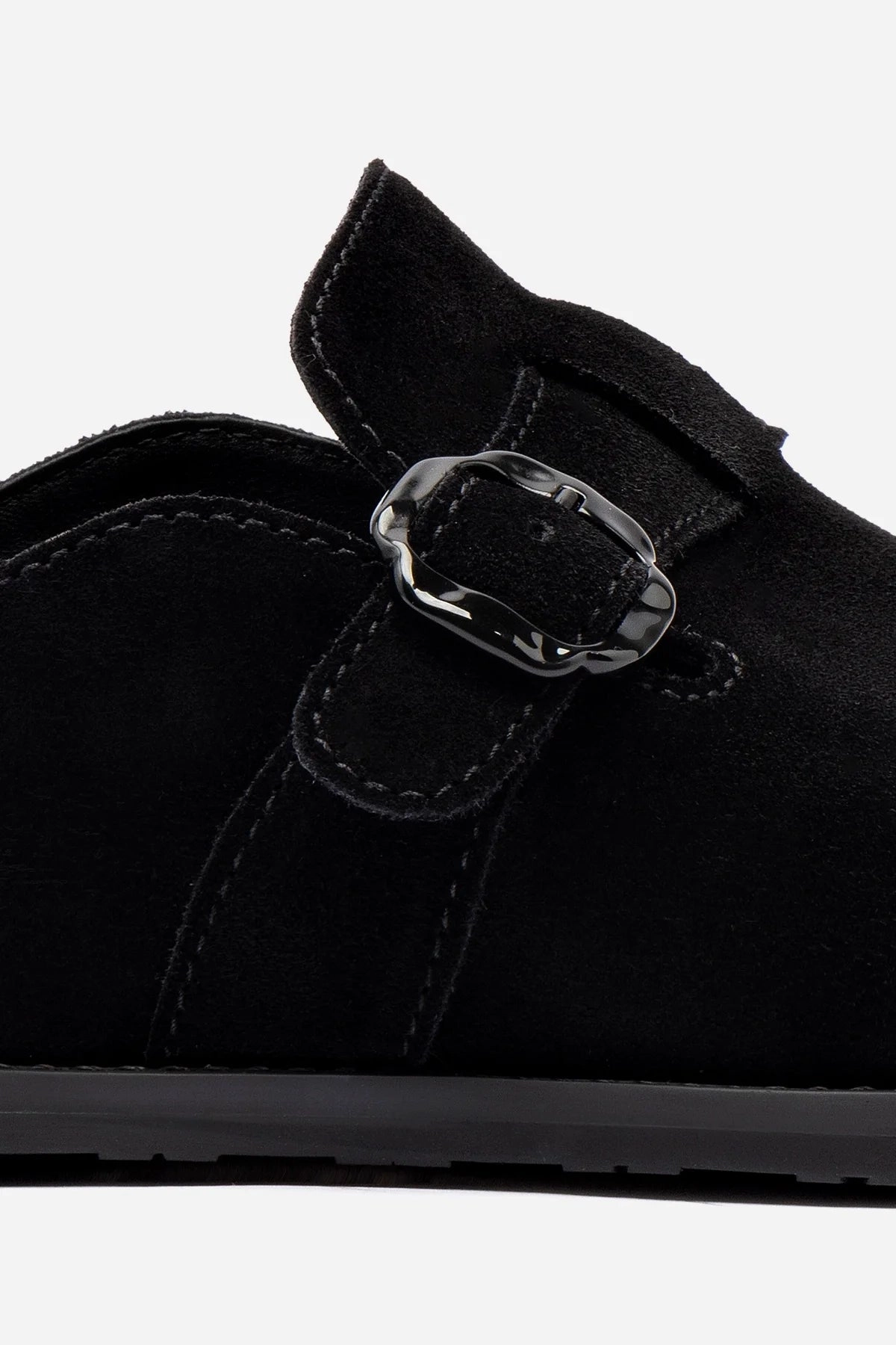 Ergonomic Design Milan Clog In Black Suede