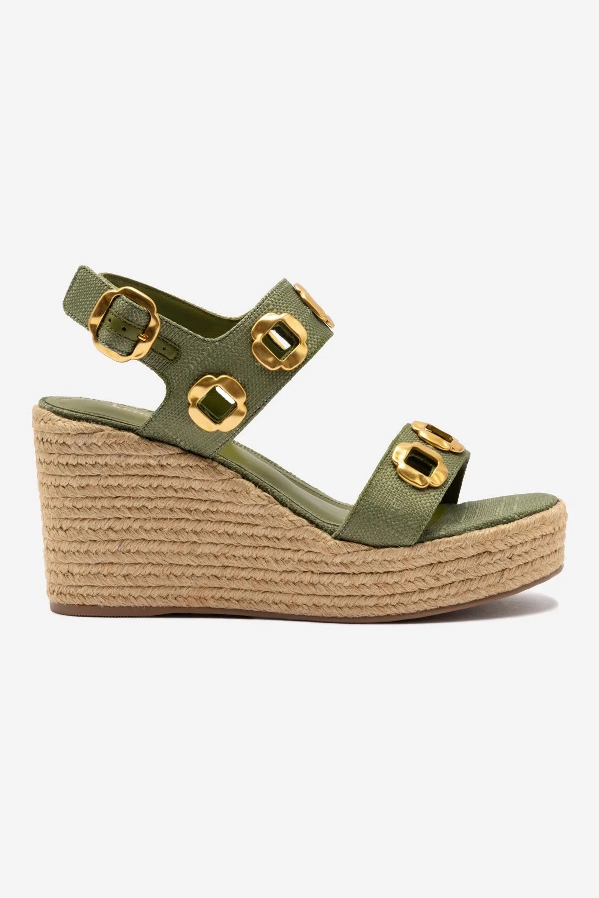 Long Move Milan Espadrille In Seaweed Raffia